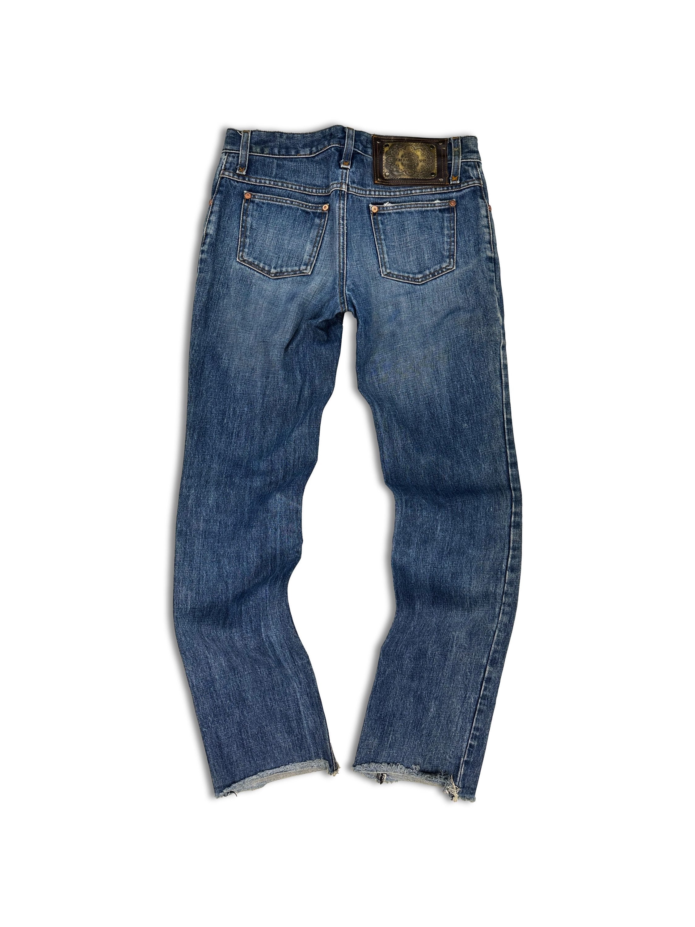 00s Dolce &amp; Gabbana Blue Wash Bootcut Denim