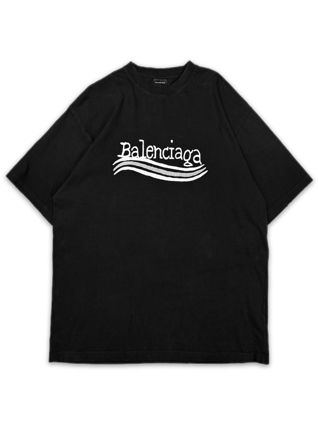 Balenciaga ‘Hand Drawn’ Campaign Logo Black T-Shirt