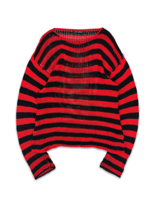 AW97 Raf Simons OG Loose Gauge ‘Striped’ Knitted Sweater