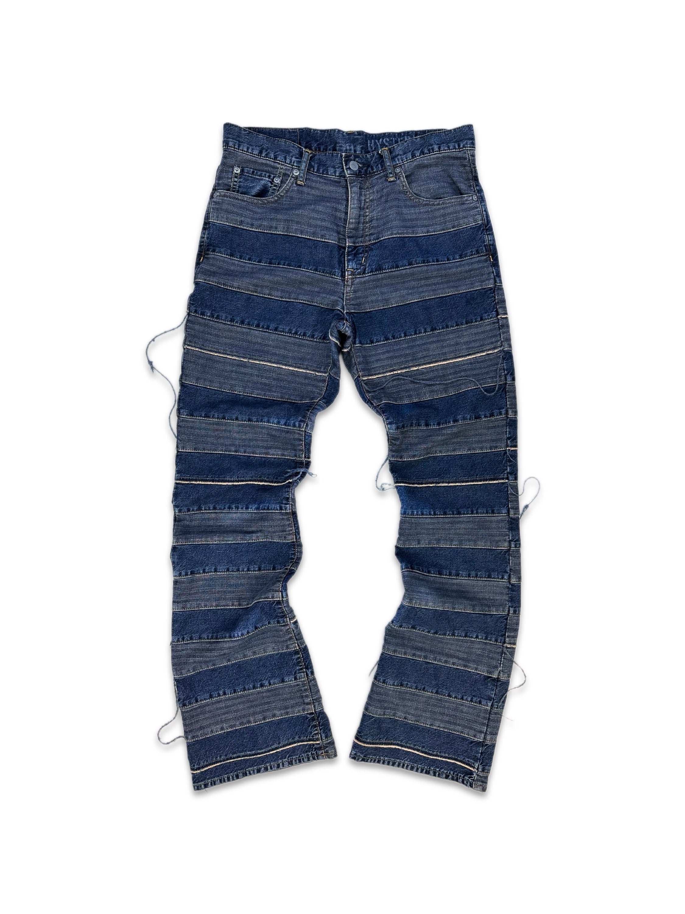 Hysteric Glamour ‘Hagi’ Distressed Patchwork Kinky Denim