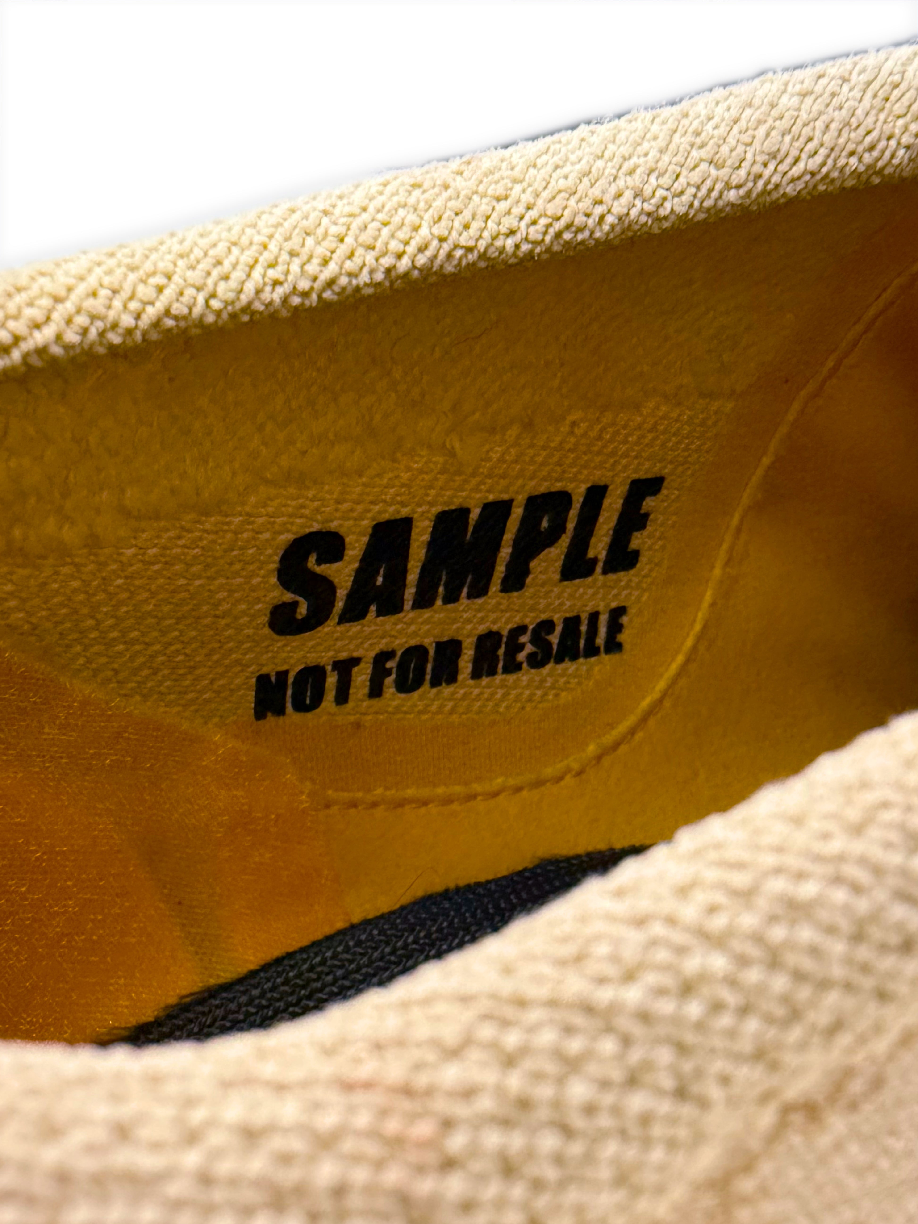 SS20 Yeezy SAMPLE 350 V3 Yellow Sulfur Knit Runner Sneakers