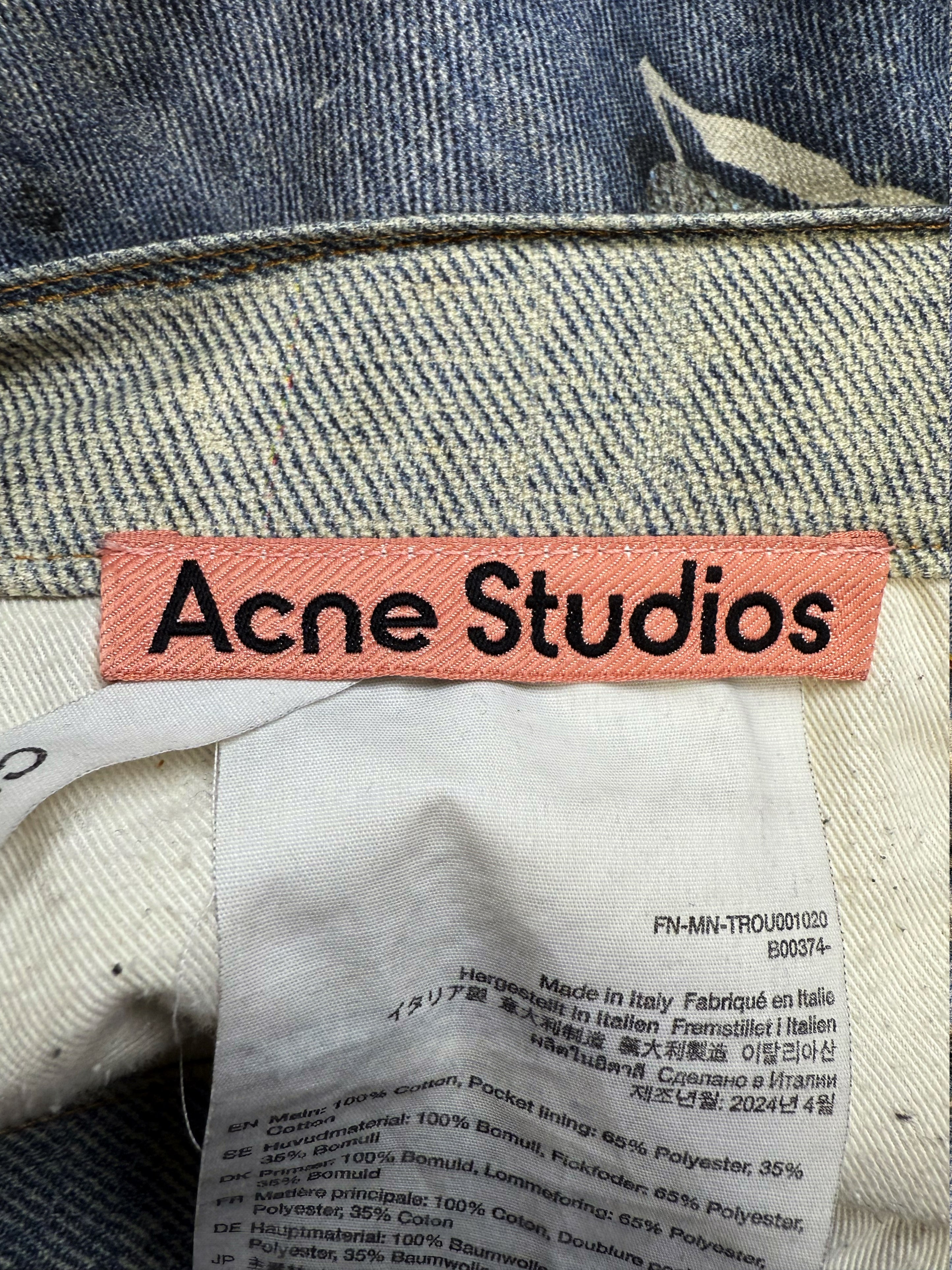 Acne Studios 1981 Trompe L’Oeil Keychain Baggy Jeans