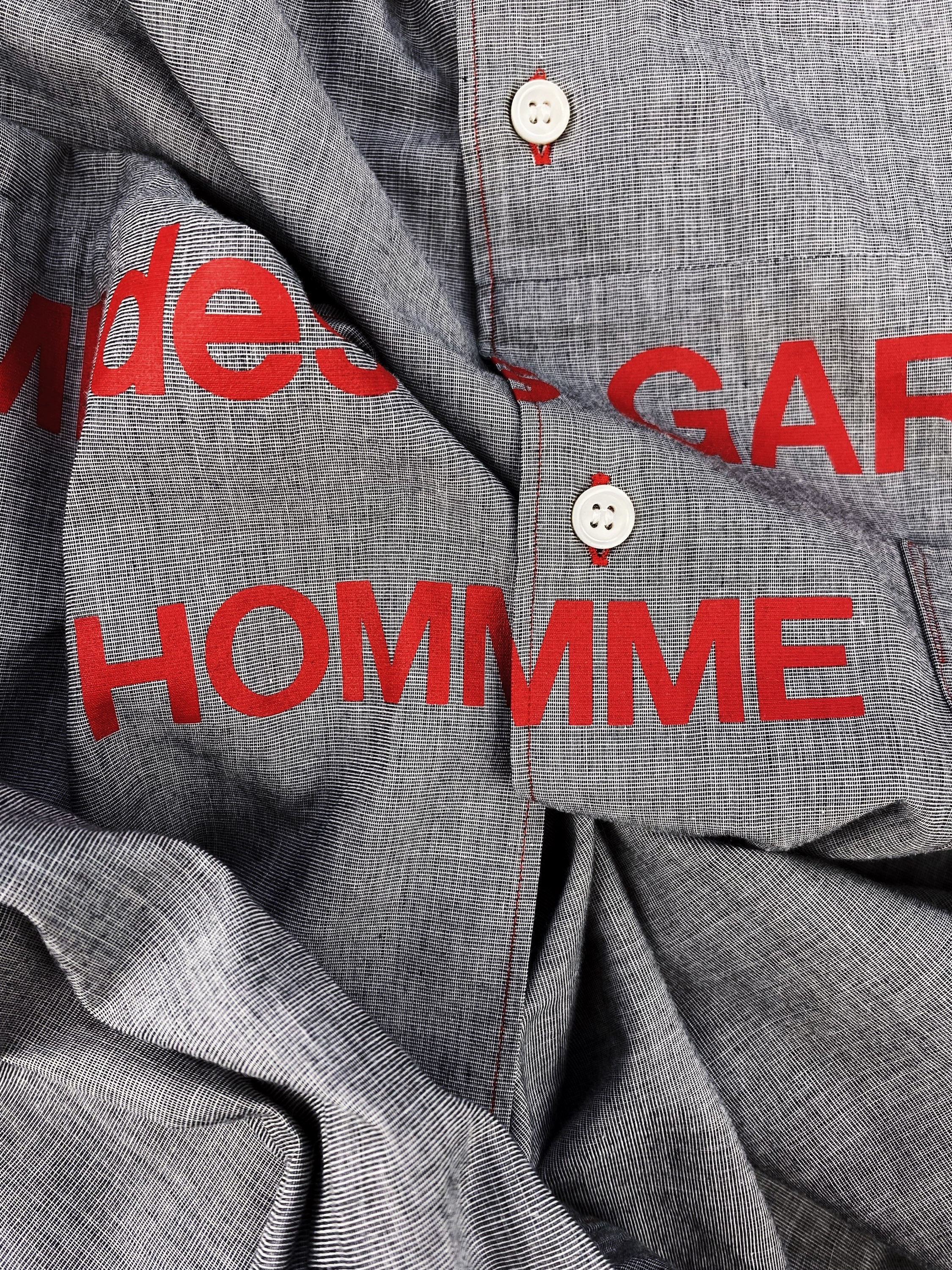 AW01 Comme des Garçons Homme Plus ‘Split Logo’ Long Sleeve