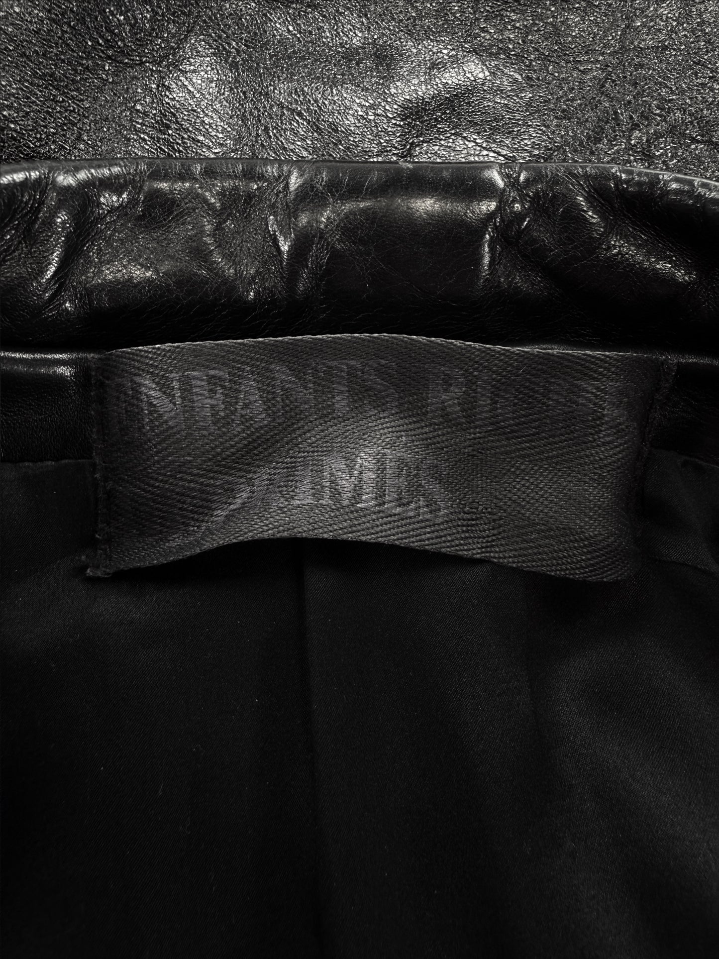 Enfants Riches Deprimes ‘Mick Jagger’ Black Leather Biker Jacket