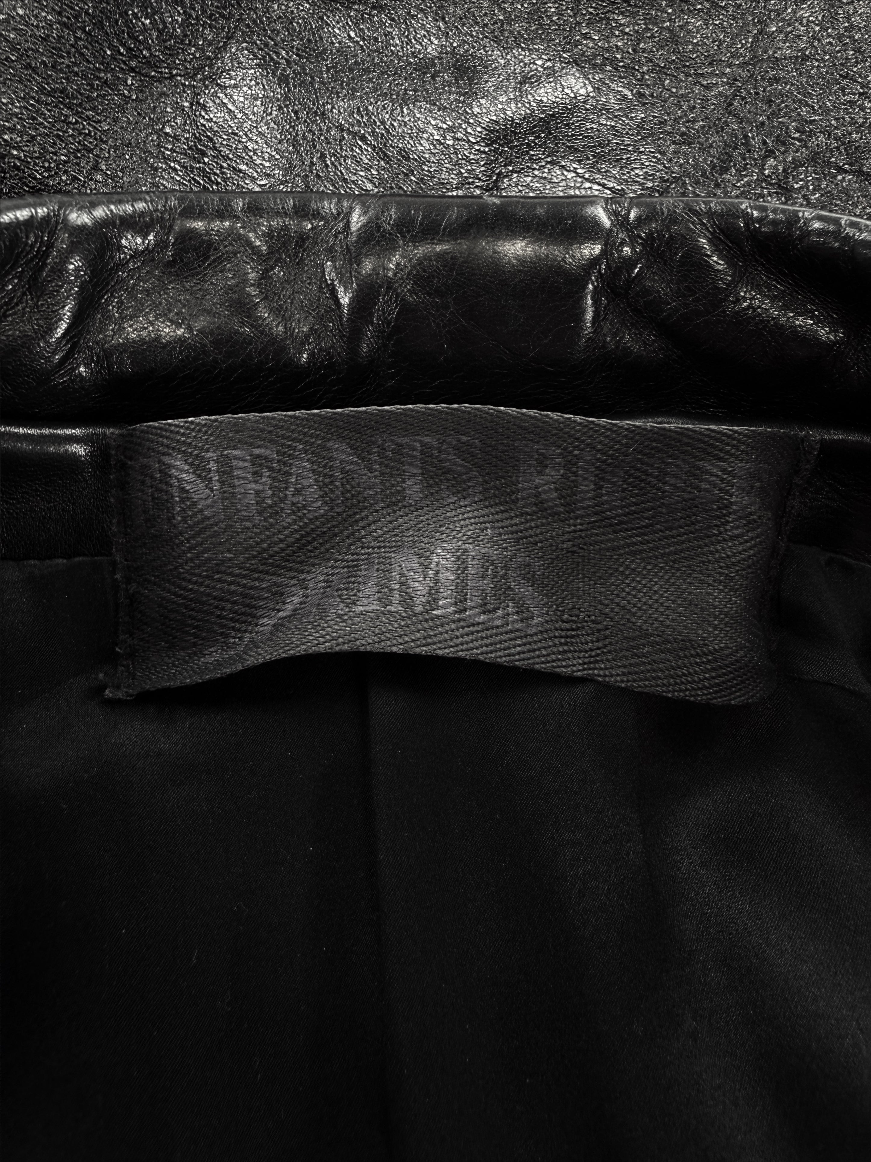 Enfants Riches Deprimes ‘Mick Jagger’ Black Leather Biker Jacket
