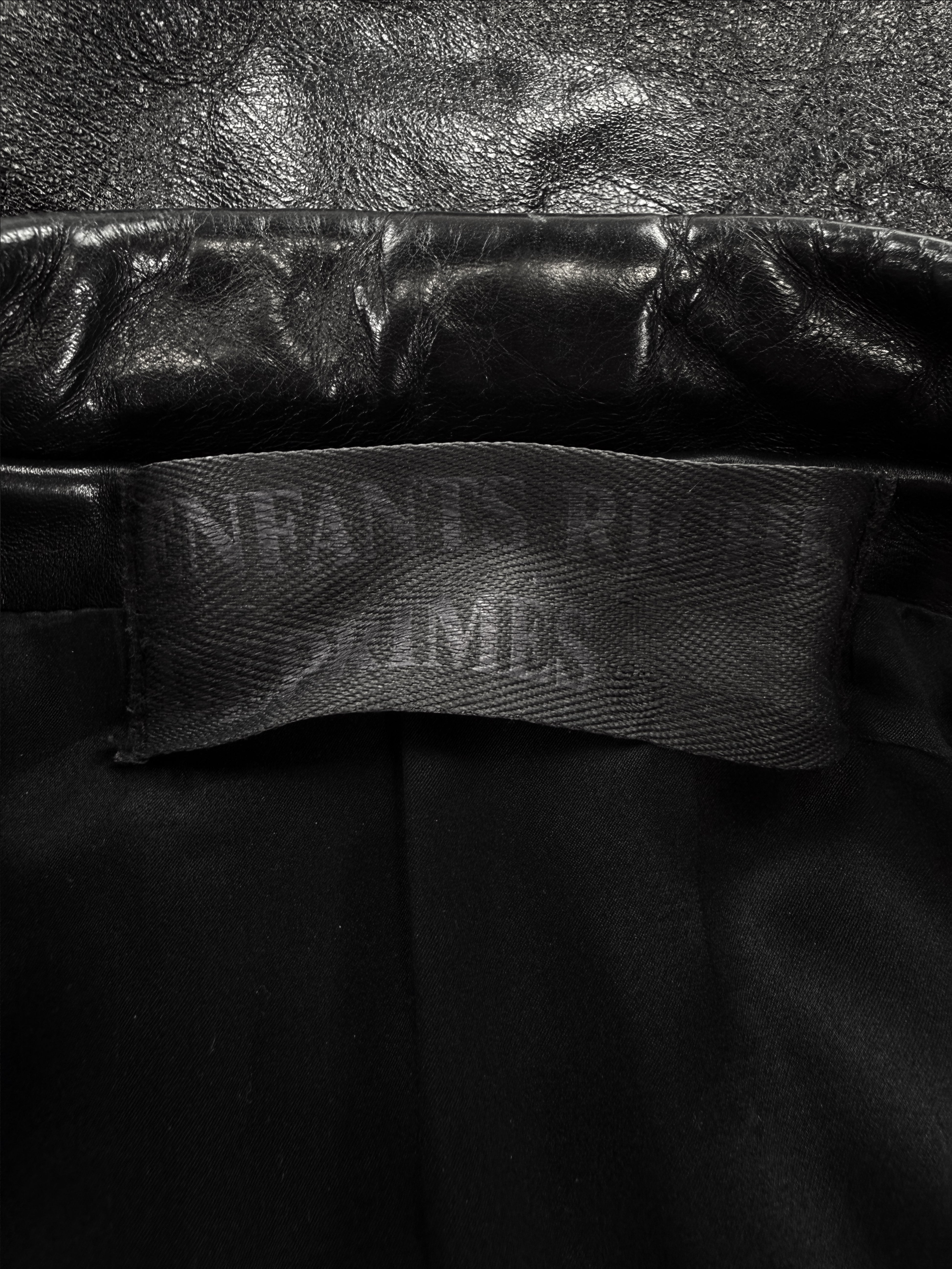 Enfants Riches Deprimes ‘Mick Jagger’ Black Leather Biker Jacket