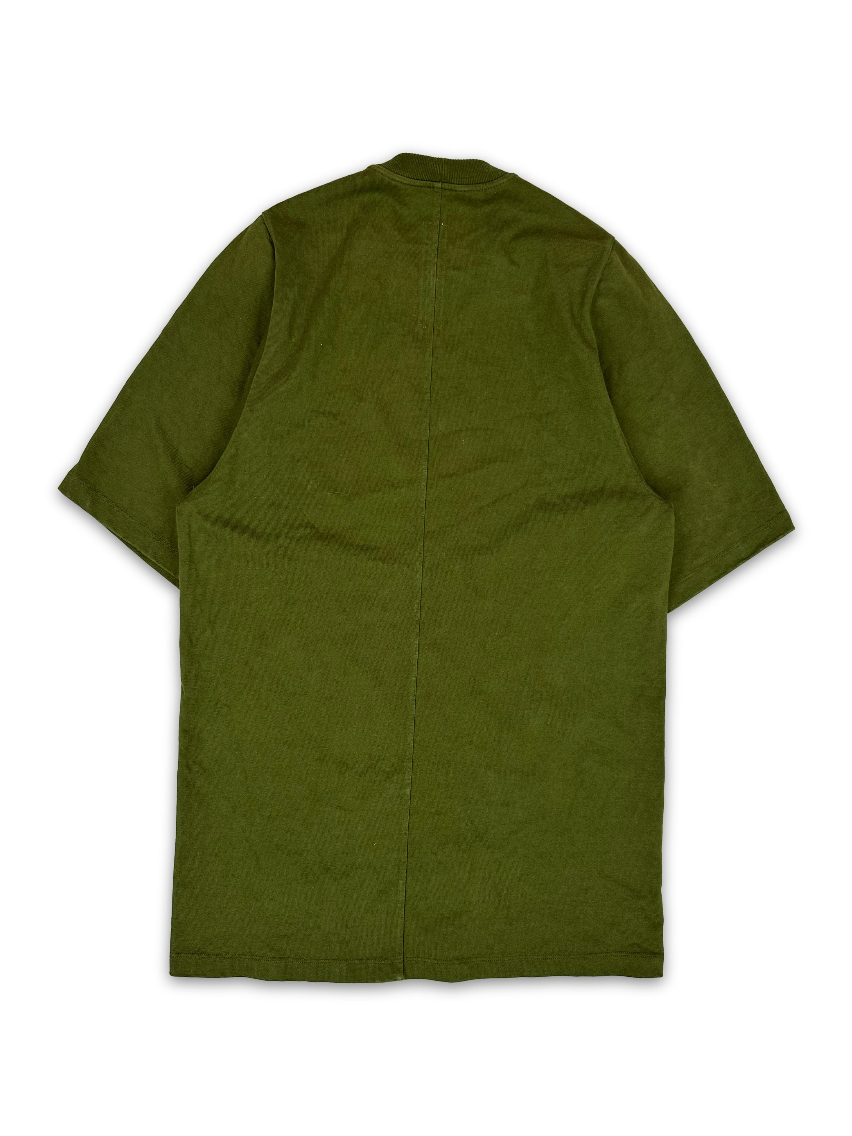 AW18 Rick Owens ‘Sisyphus’ Olive Green Heavy Weight Tall T-Shirt