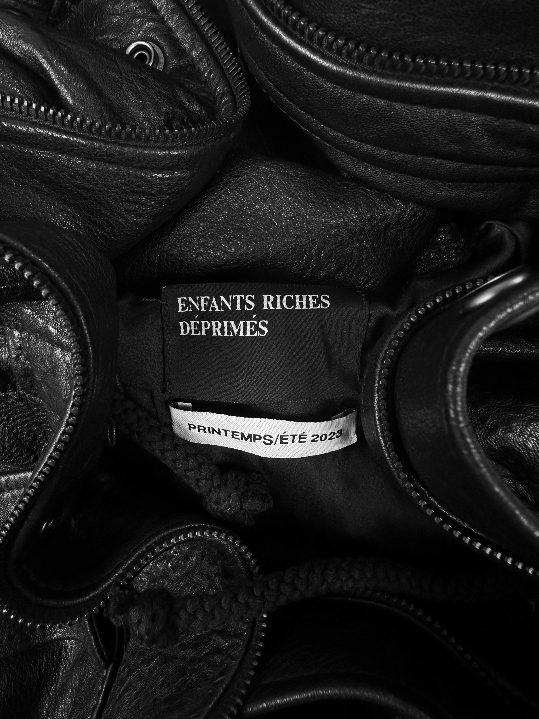 SS23 Enfants Riches Deprimes ‘Duster’ Calfskin Leather Jacket