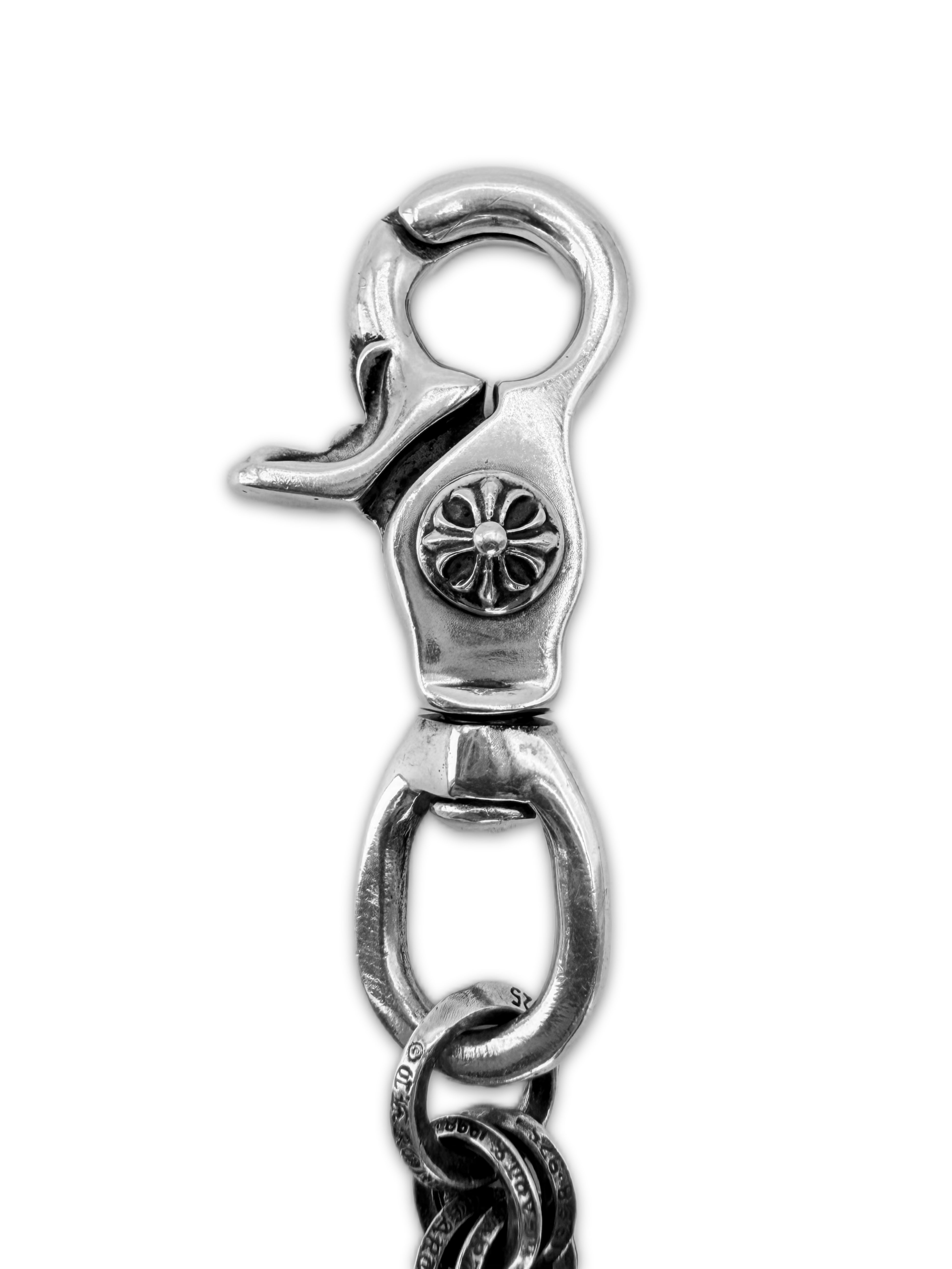 Chrome Hearts Double B Ring 17.5 in Lobster Clasp Wallet Chain