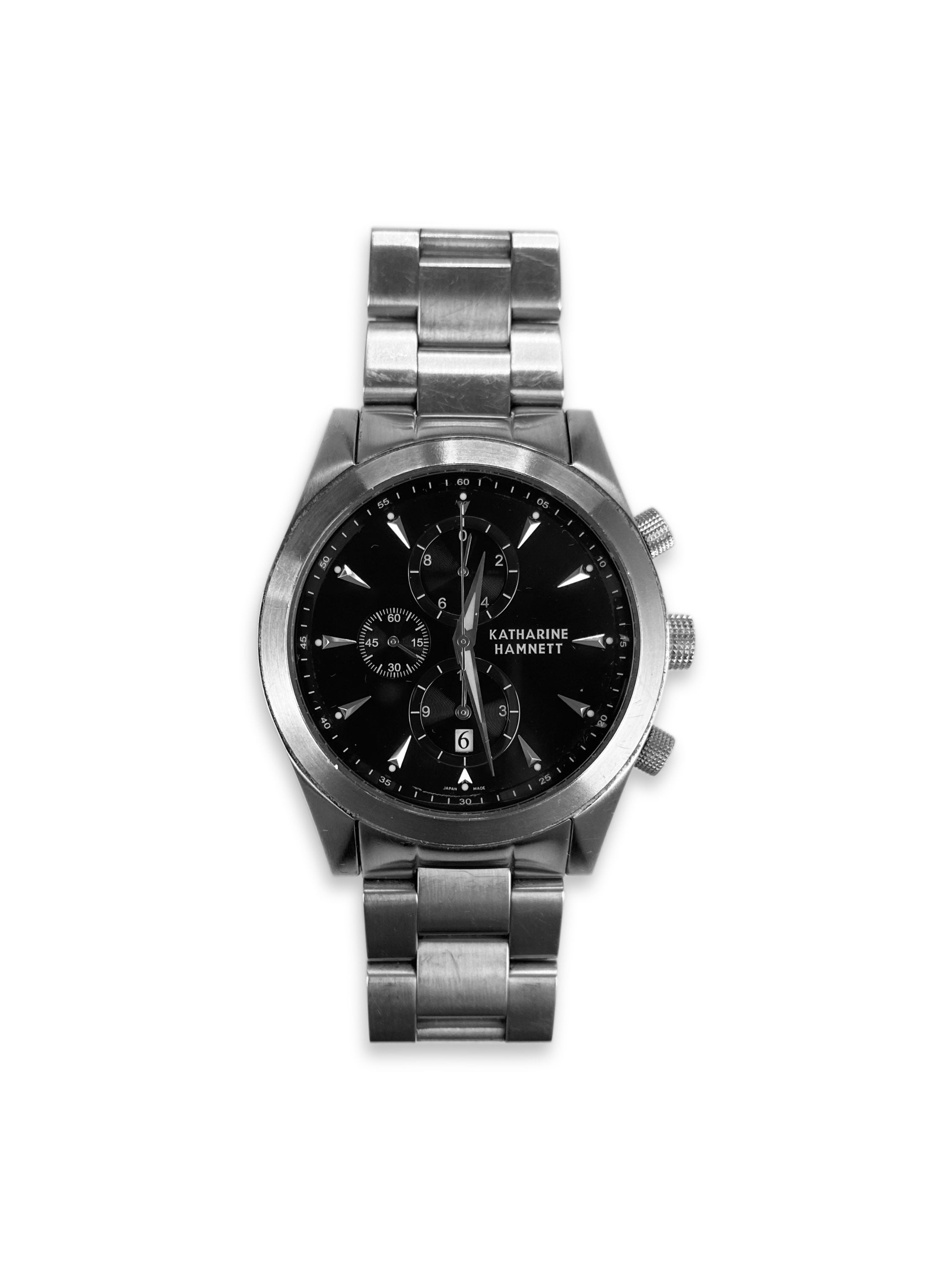 Katharine Hamnett Chronograph Silver Metallic Watch