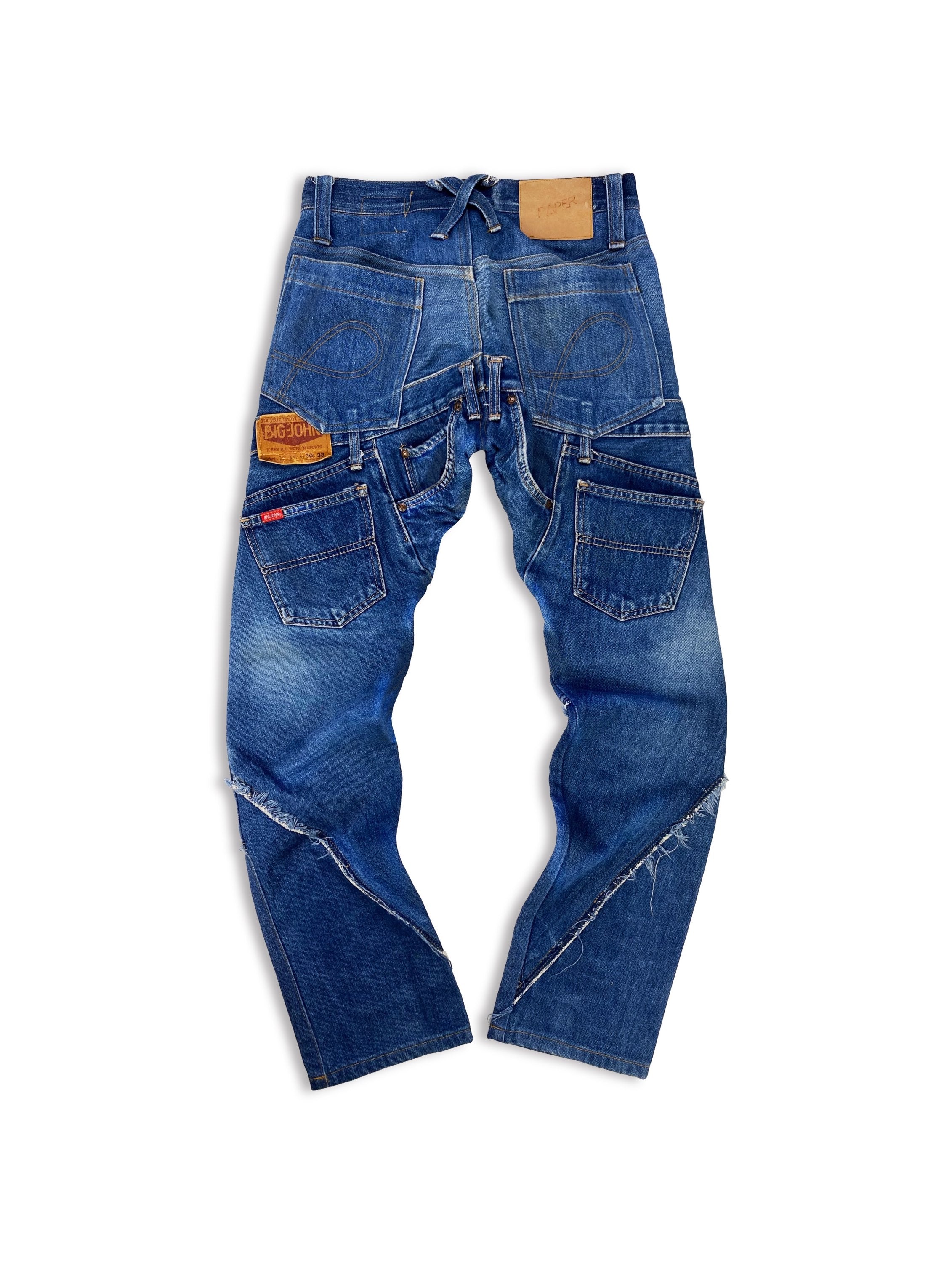 AW00 20471120 Paper ‘Recycled’ Big-John Blue Hybrid Denim