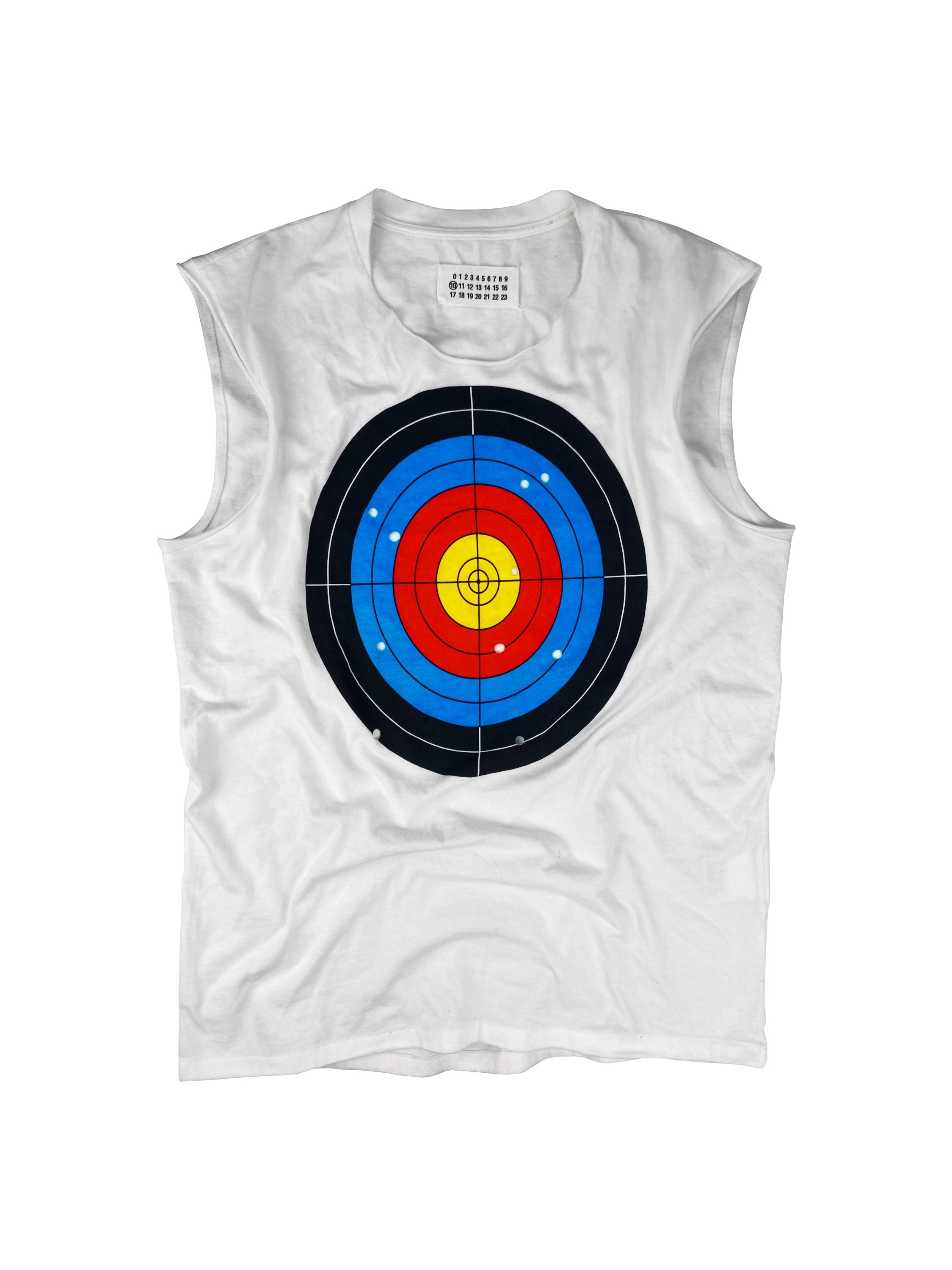 SS08 Maison Margiela ‘Target’ Bullet Hole Graphic Tank-top