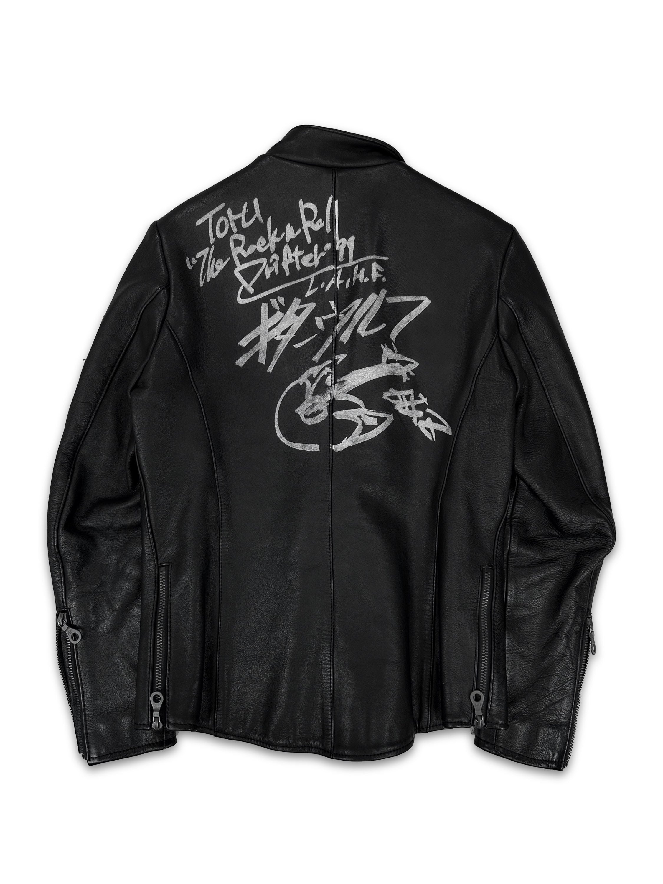 00s Hysteric Glamour ‘Perfecto Zip’ Black Leather Riders Jacket