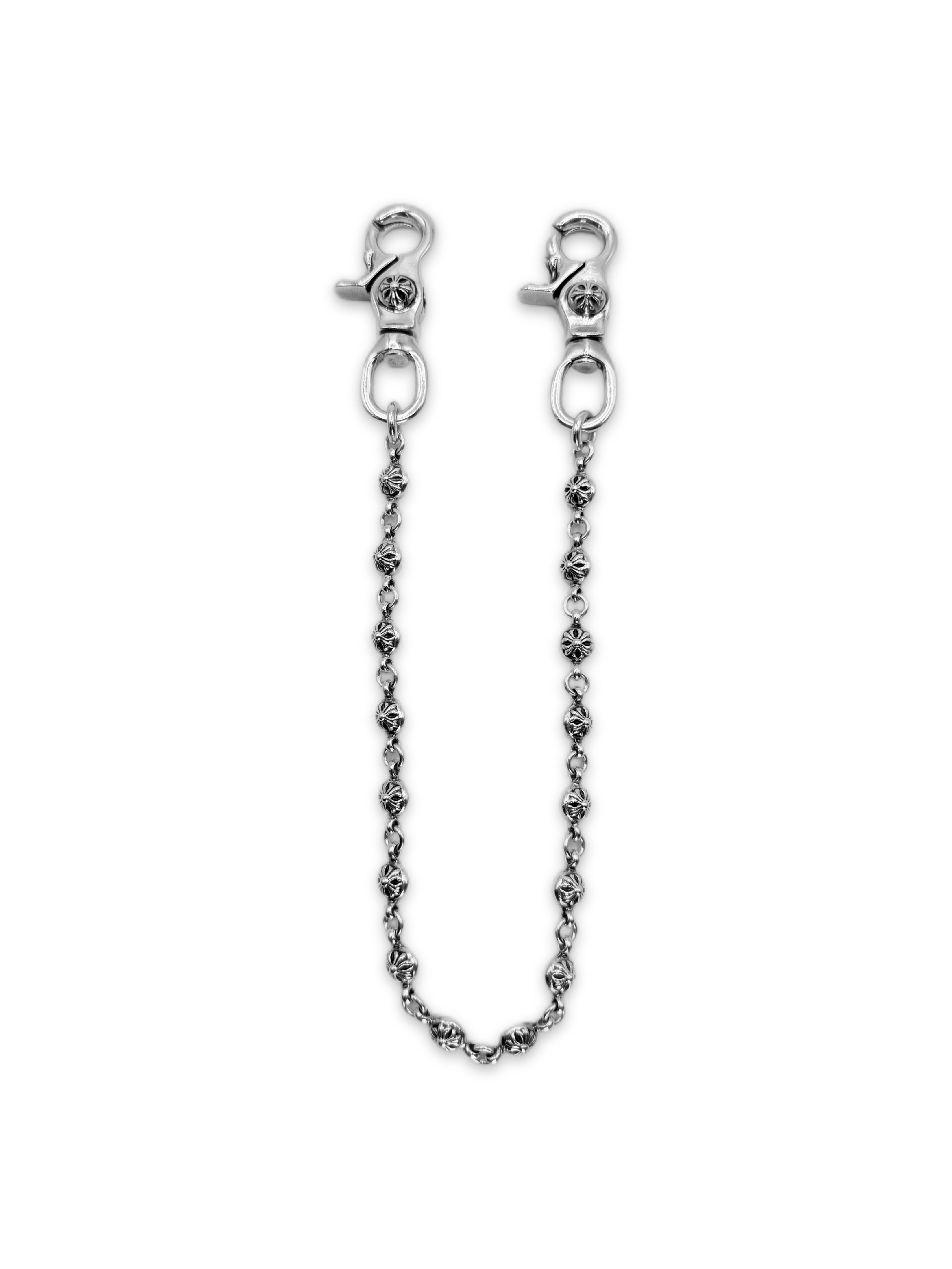 Chrome Hearts ‘Cross Ball’ 16 Link Double Lobster Clasp Wallet Chain
