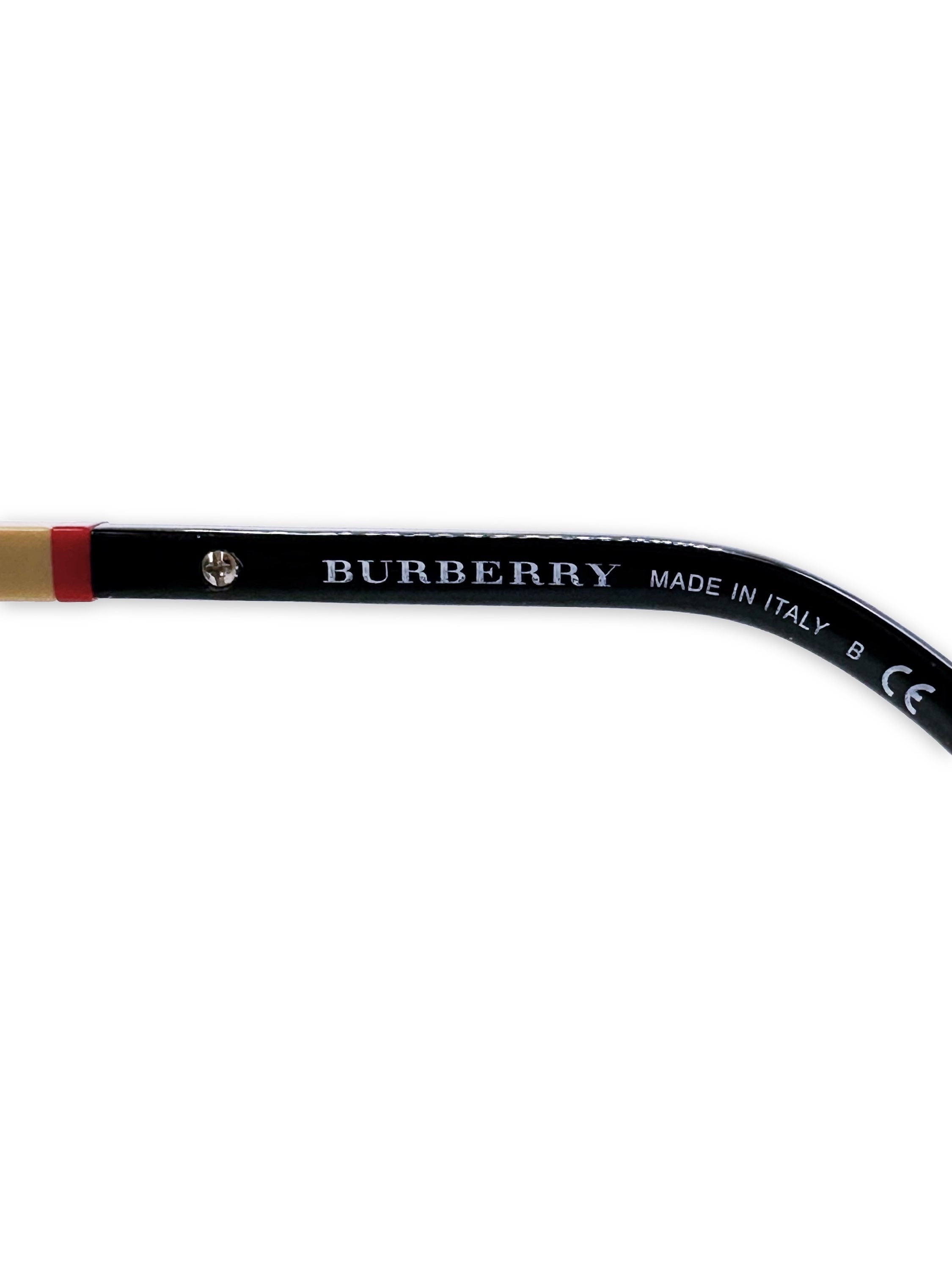 Burberry Novacheck Gradient Tint Rounded Sunglasses