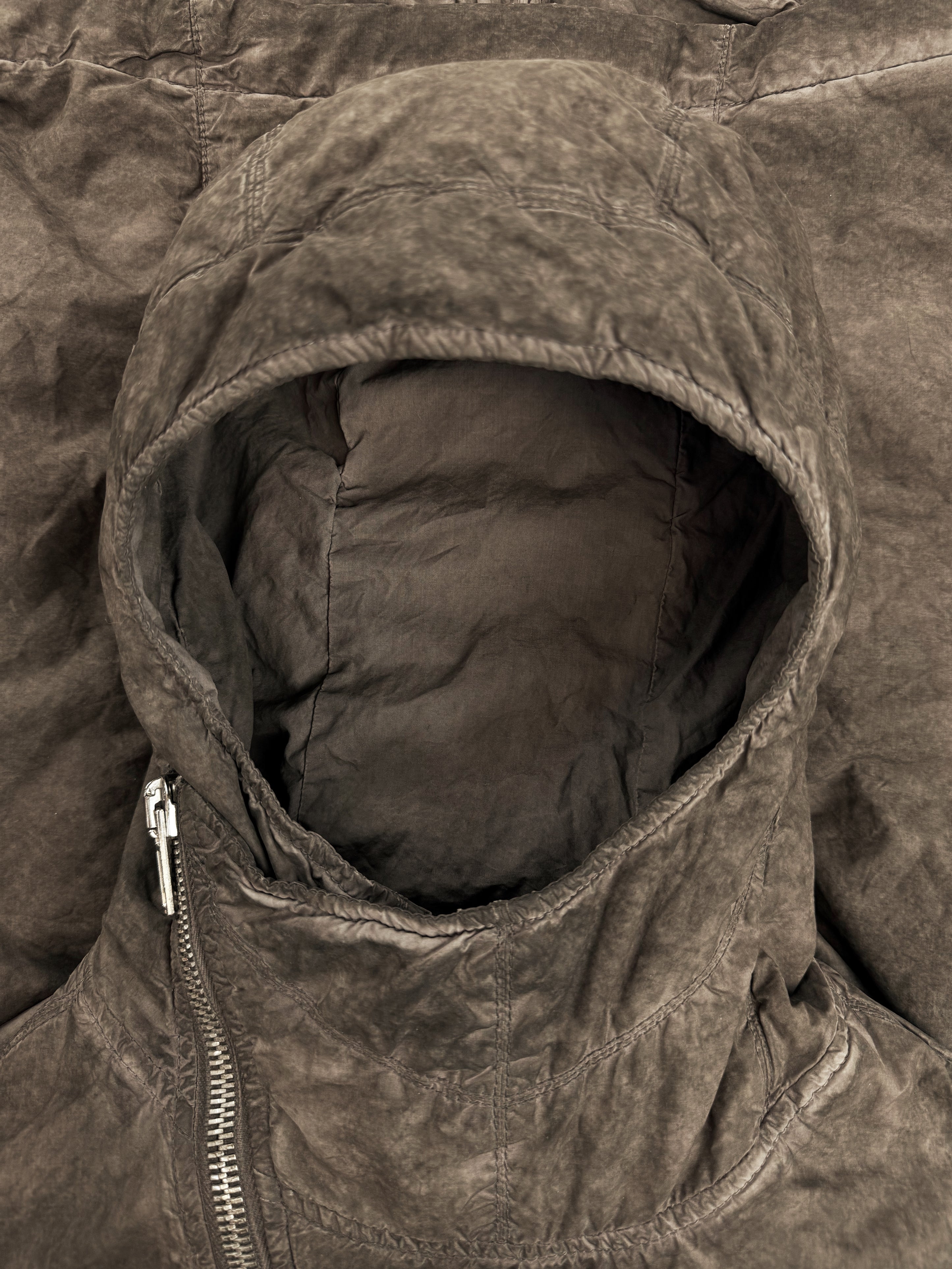 Rick Owens ‘Scuba’ Hood DNA Dust Asymmetric Zip Jacket
