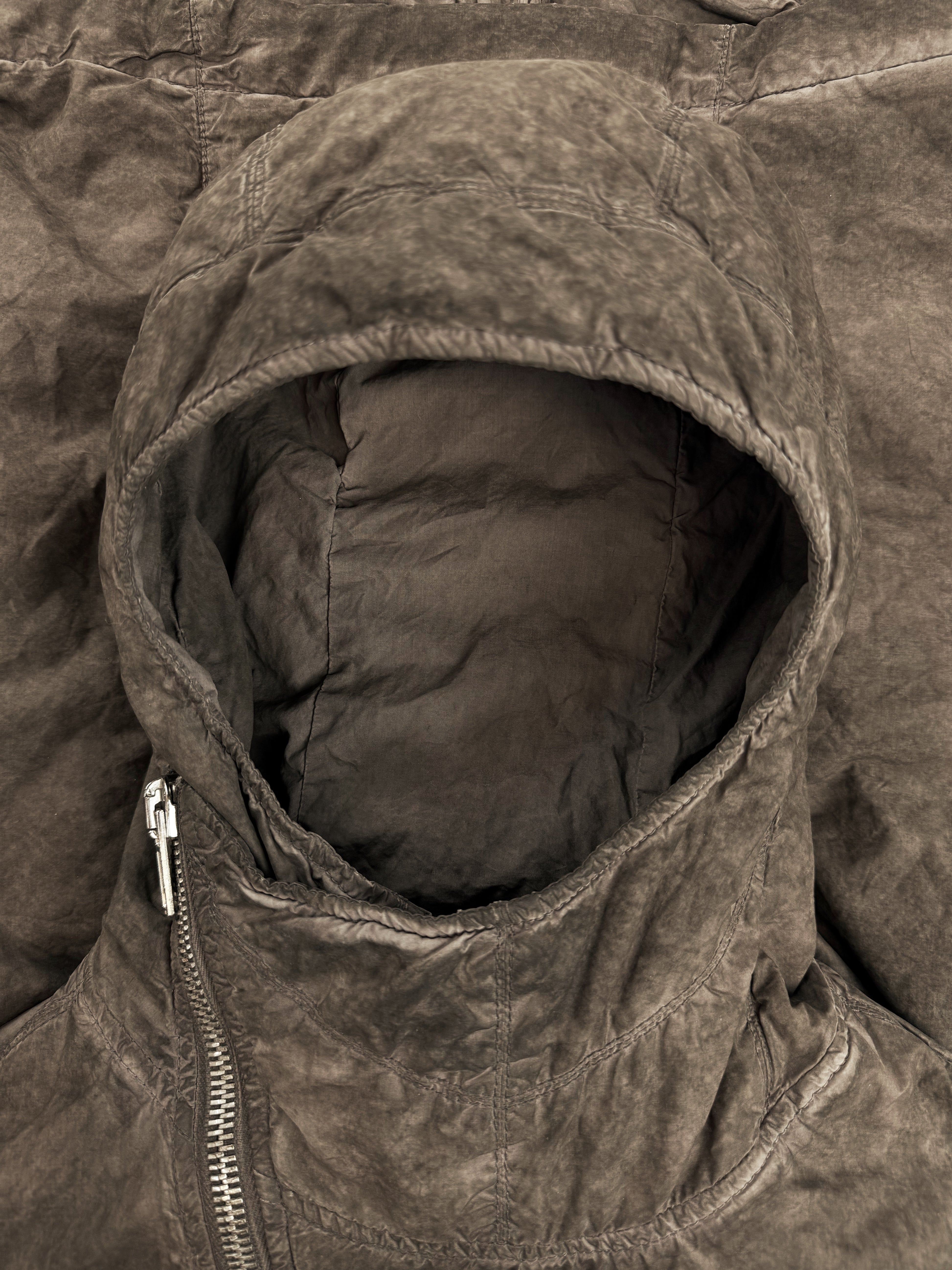 Rick Owens ‘Scuba’ Hood DNA Dust Asymmetric Zip Jacket