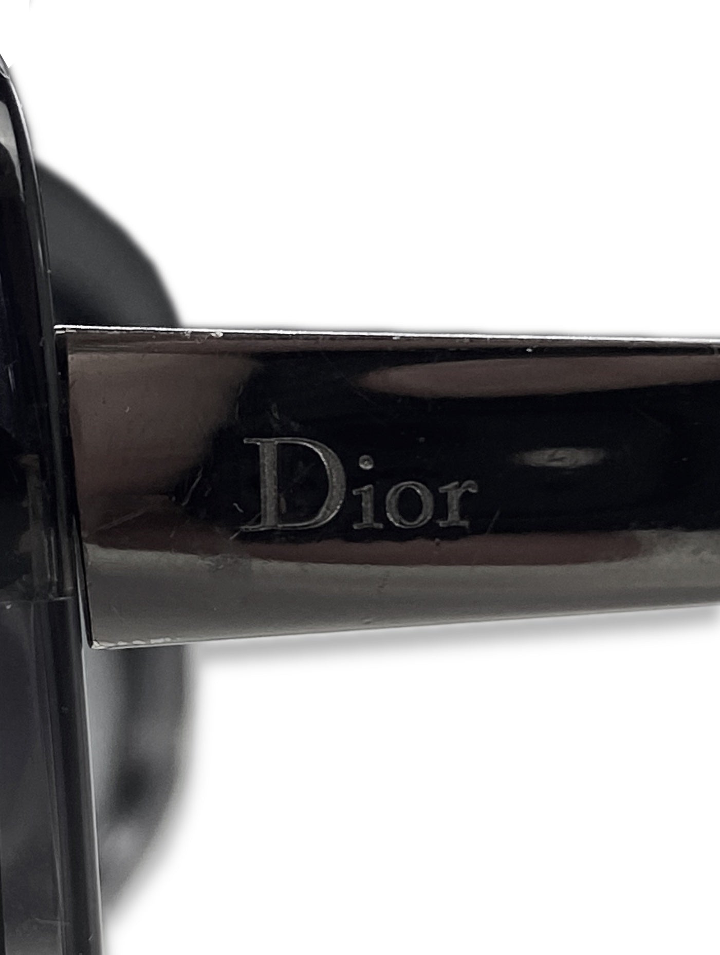 Dior Boxy Frame Etched Logo Ombré Blue Tint Sunglasses