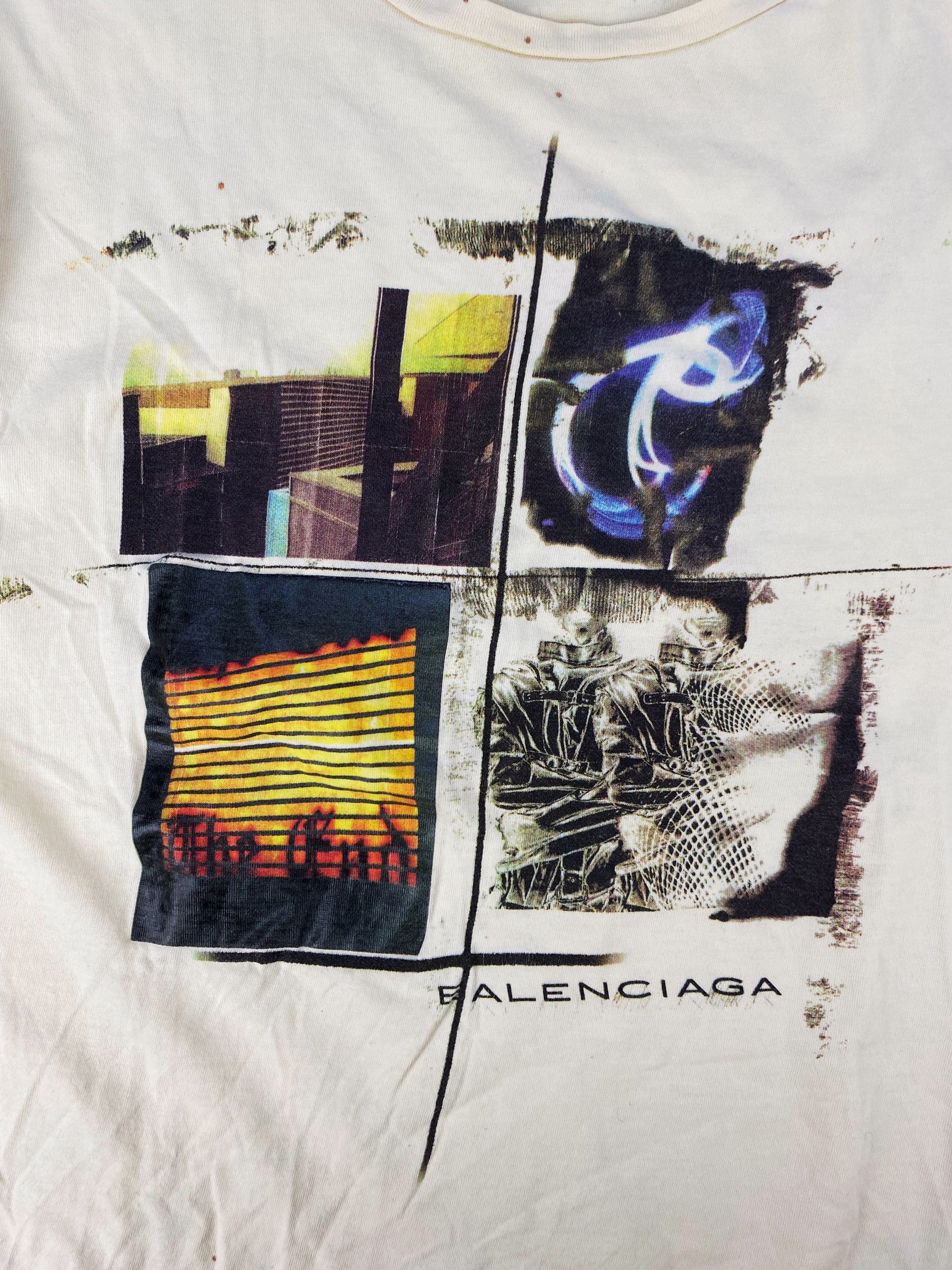 Balenciaga Paris ‘The End’ Graphic White T-Shirt