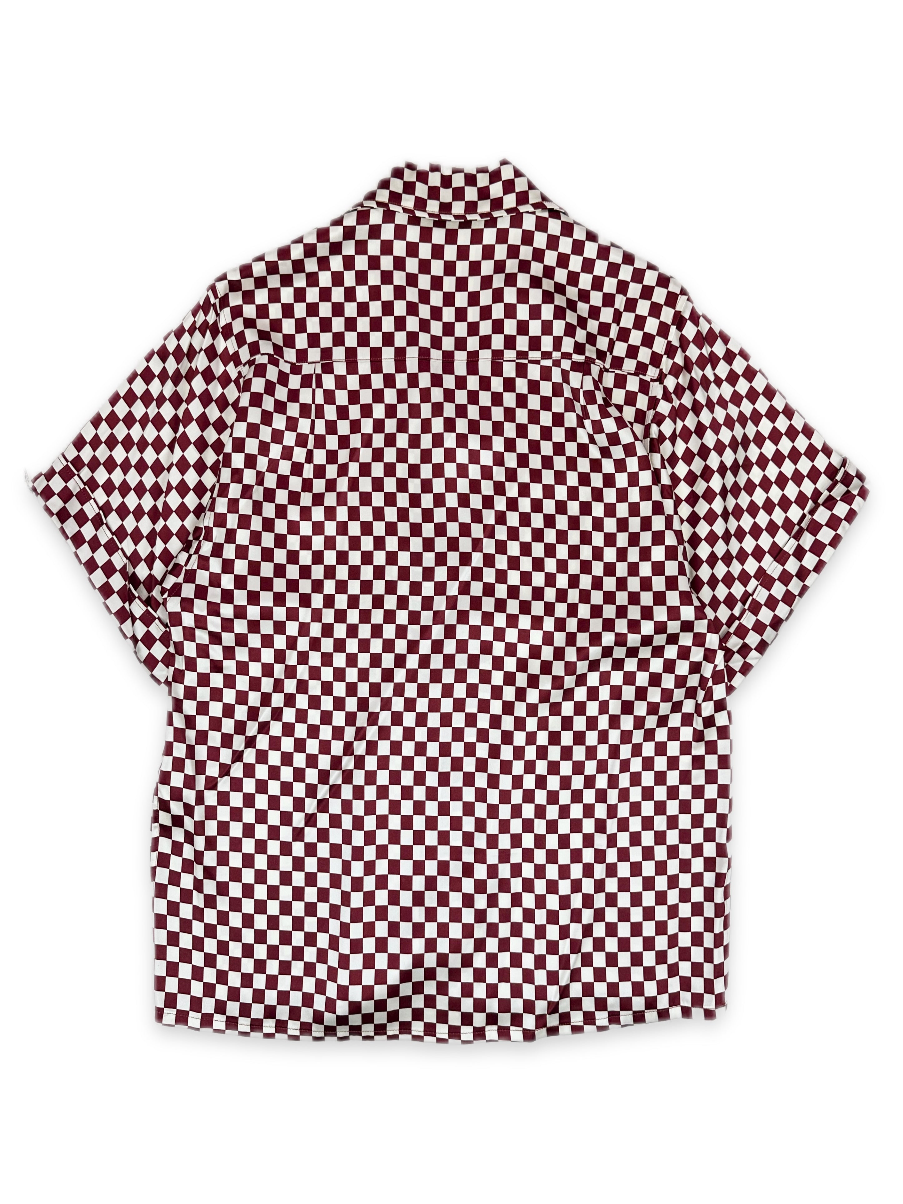 AW19 Enfants Riches Deprimes Silk ‘Checkered’ Camp Collar Shirt