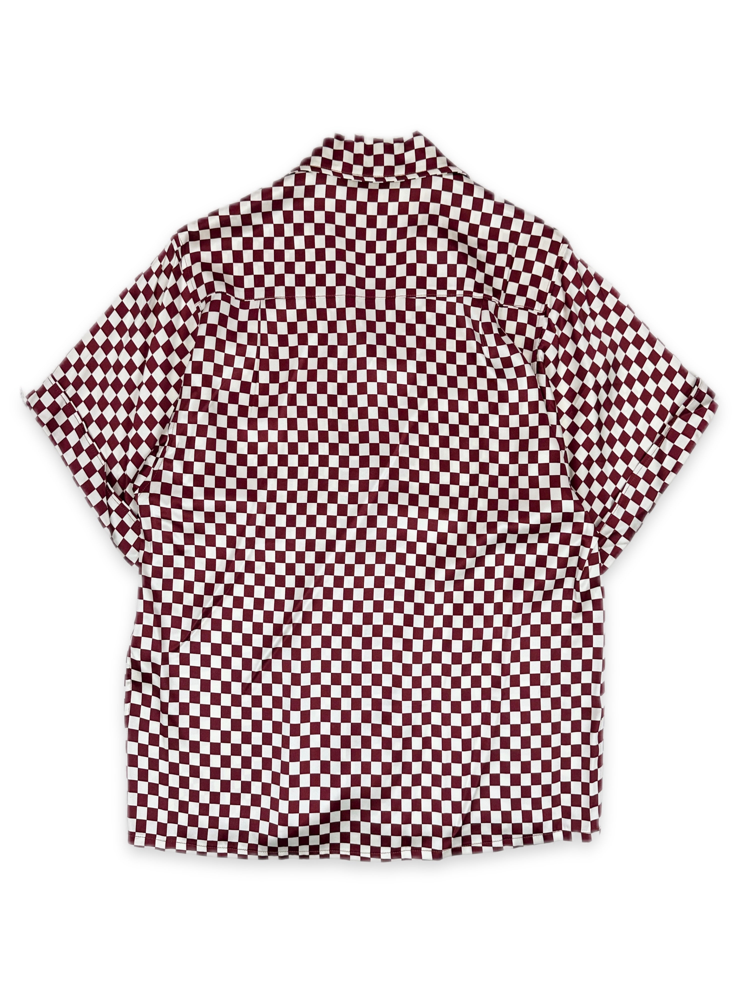 AW19 Enfants Riches Deprimes Silk ‘Checkered’ Camp Collar Shirt