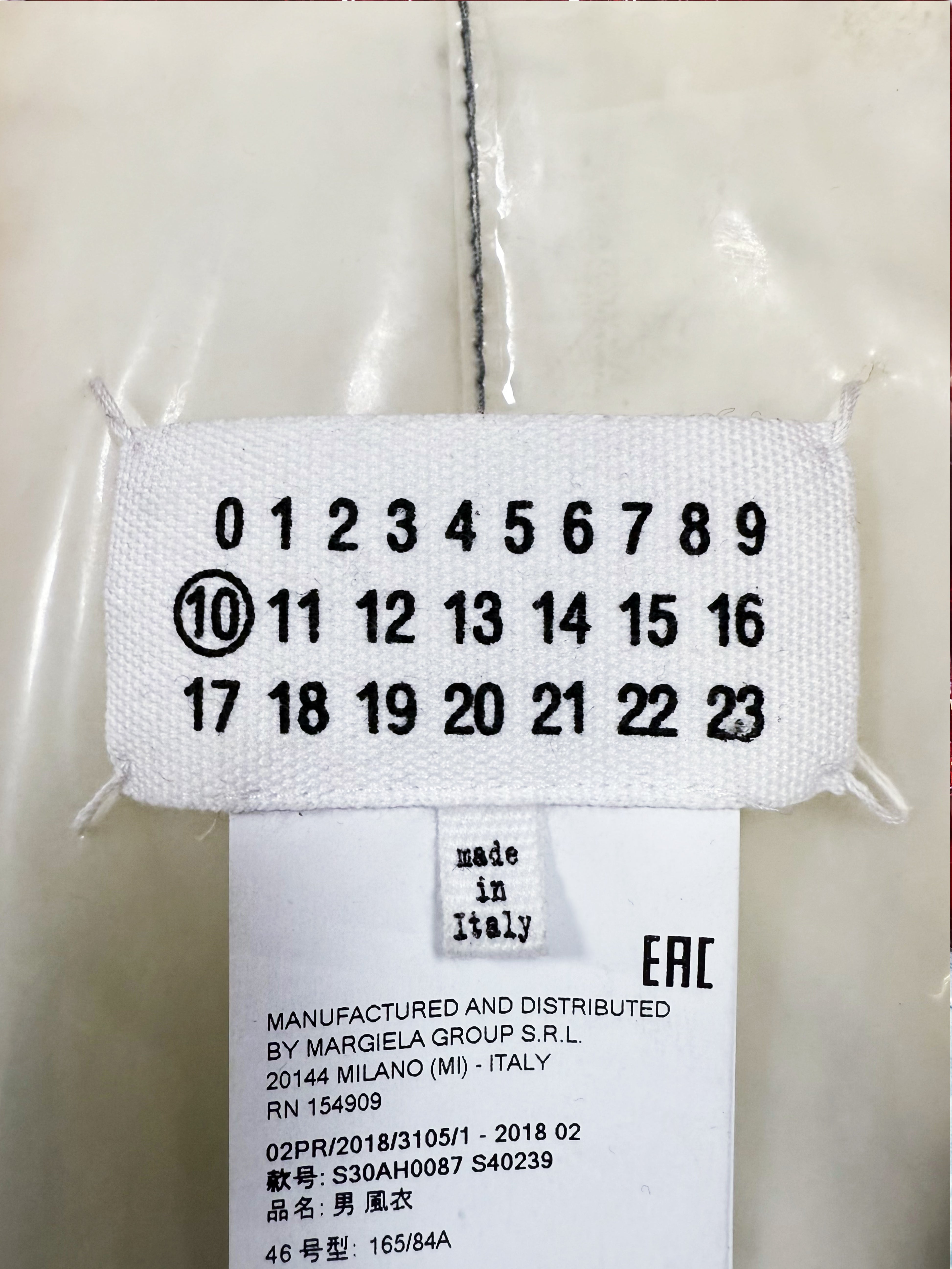 AW18 Maison Margiela ‘PVC’ Transparent Trench Coat