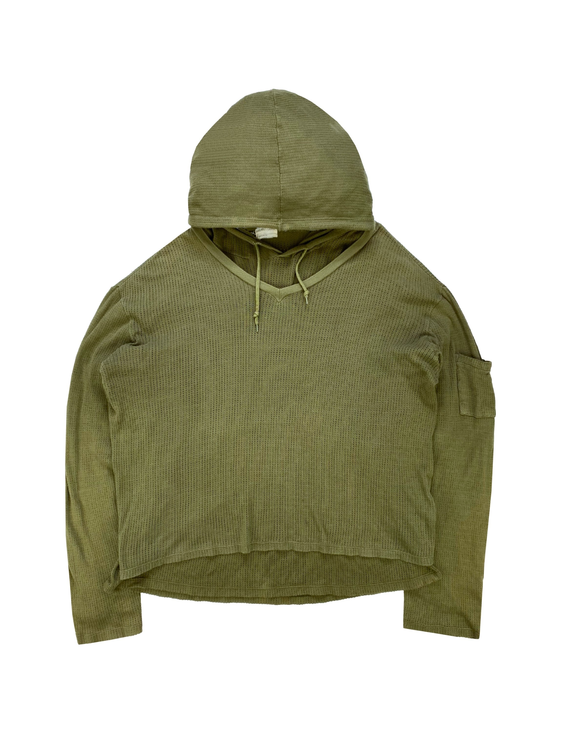 SS99 Helmut Lang Double Layered Mesh Cargo Hoodie