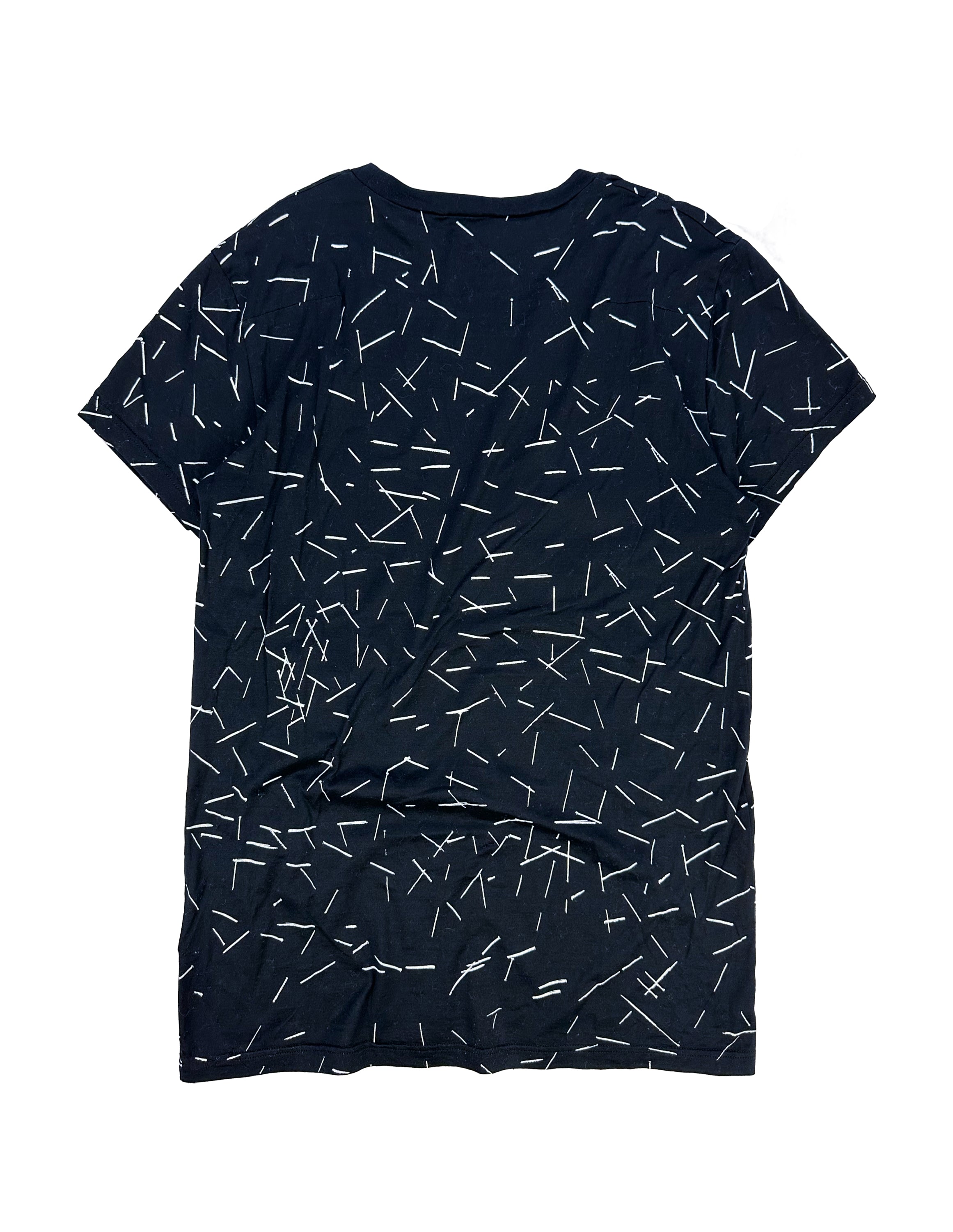 Dior Abstract Navy Blue Graphic T-Shirt