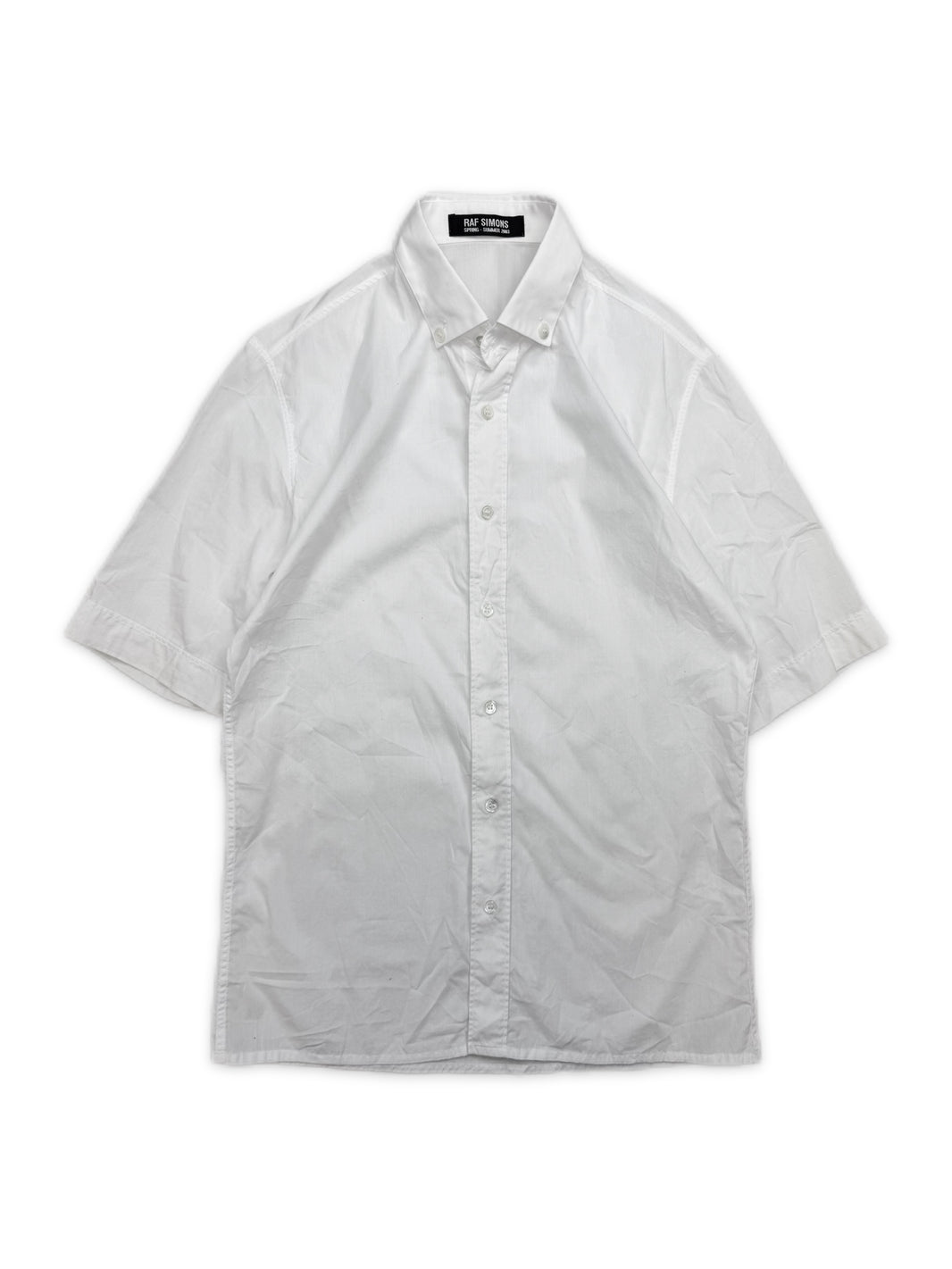 SS03 Raf Simons ‘Consumed’ White Button Up Collared Shirt