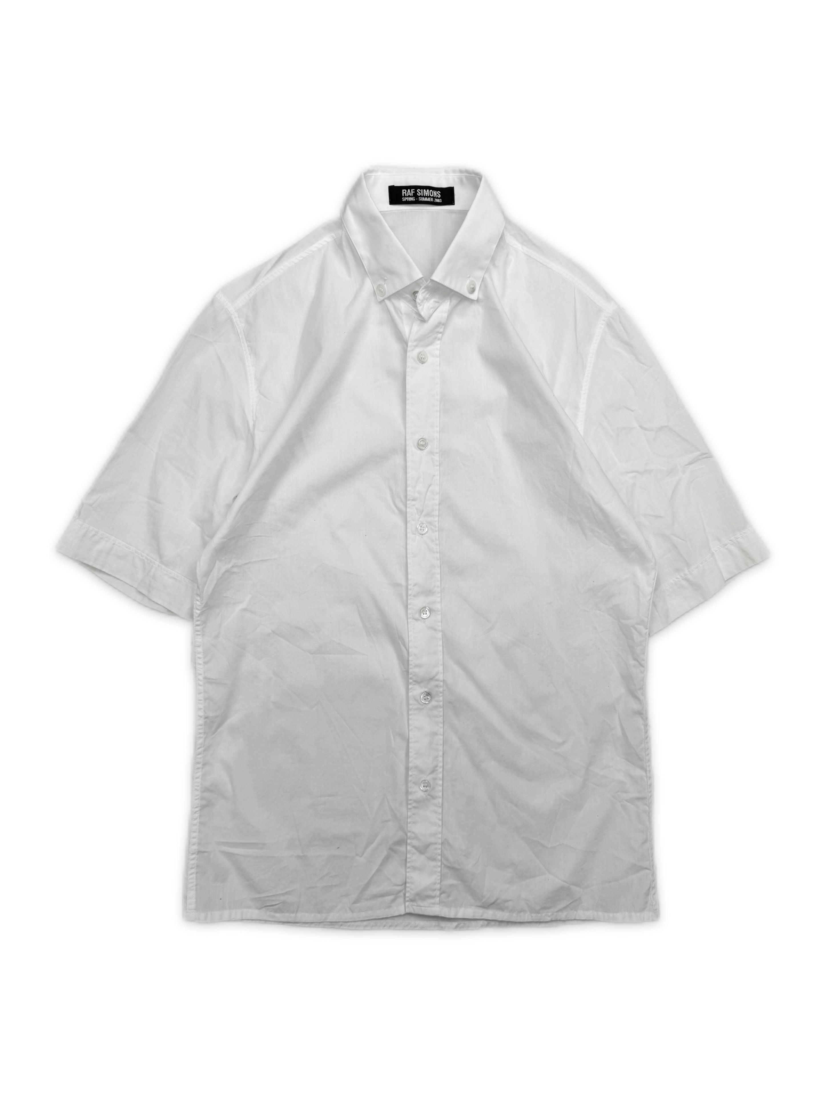 SS03 Raf Simons ‘Consumed’ White Button Up Collared Shirt