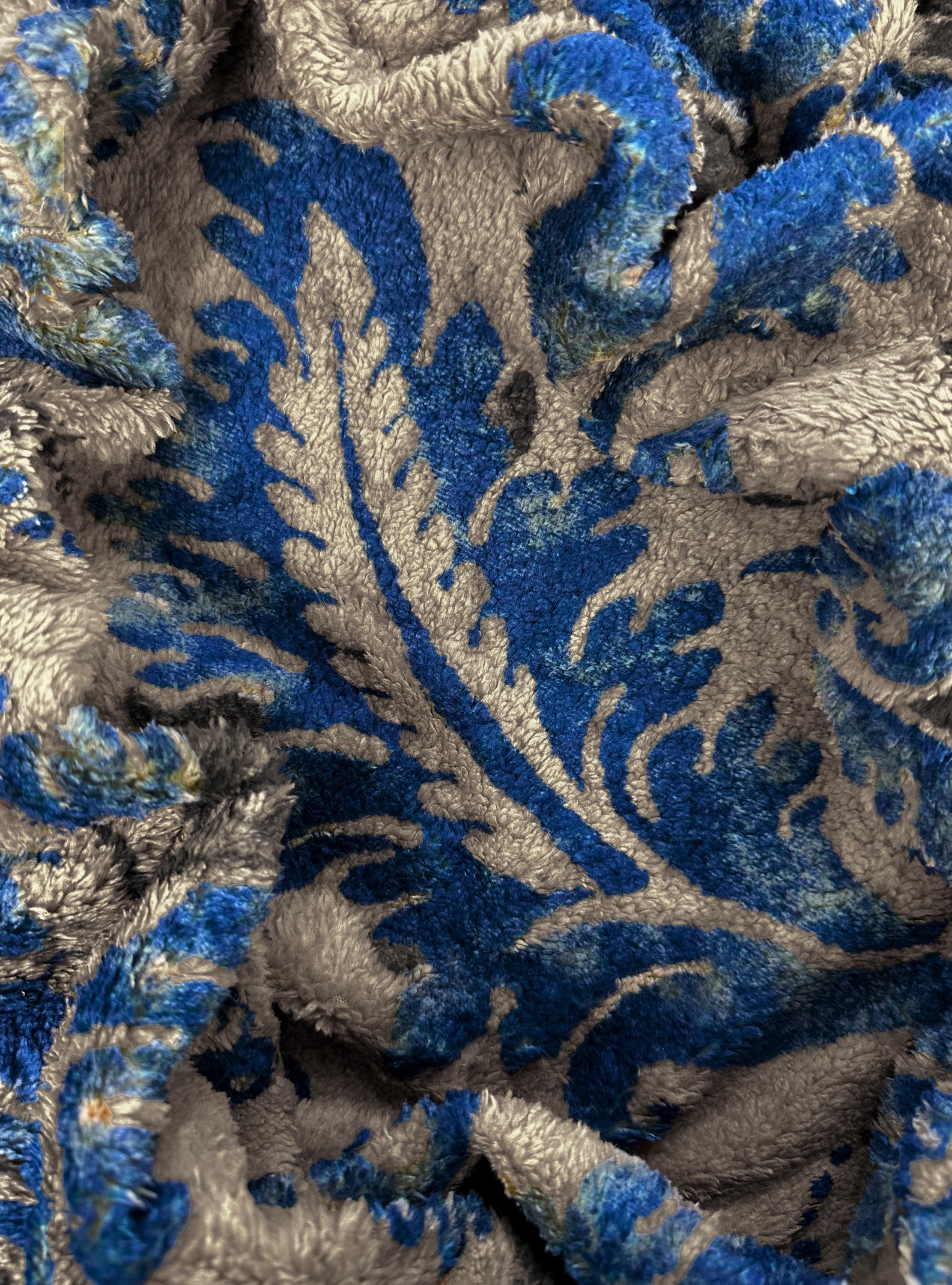 AW22 Kapital ‘Damask’ Botanical Full-zip Fleece Jacket