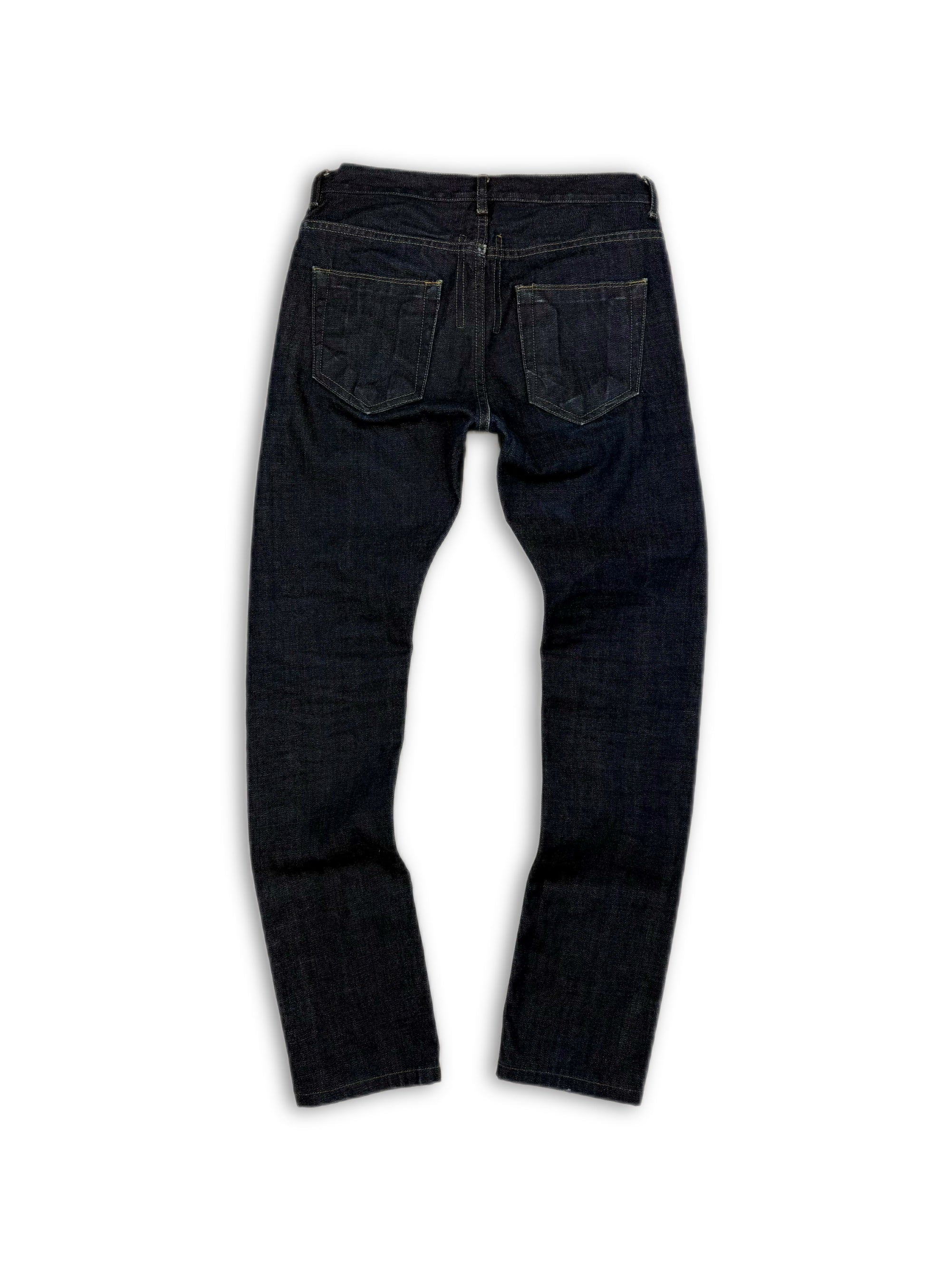 Rick Owens Dark Wash Indigo Detroit Cut Denim