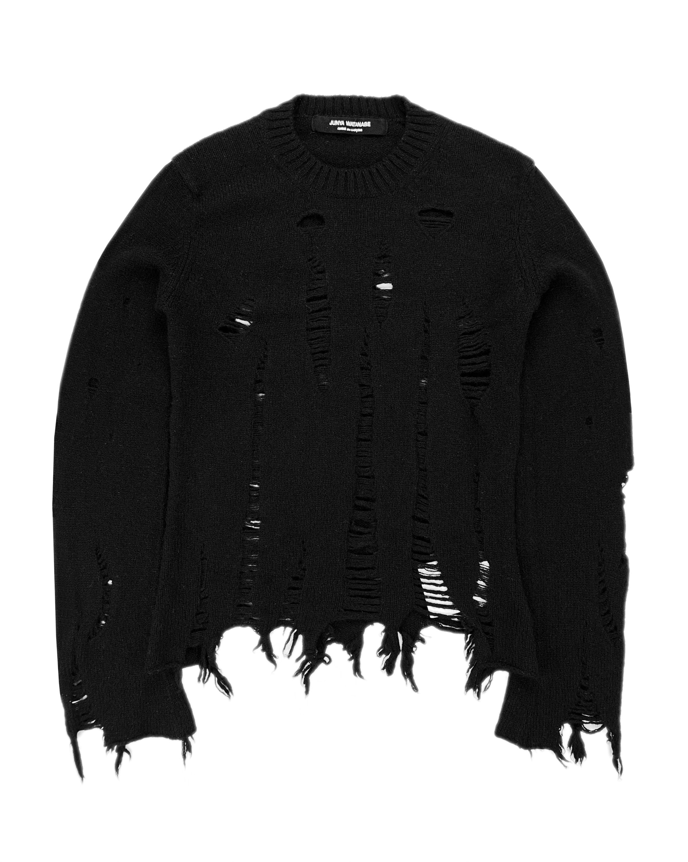 FW03 Junya Watanabe Thrashed Wool Knit Sweater