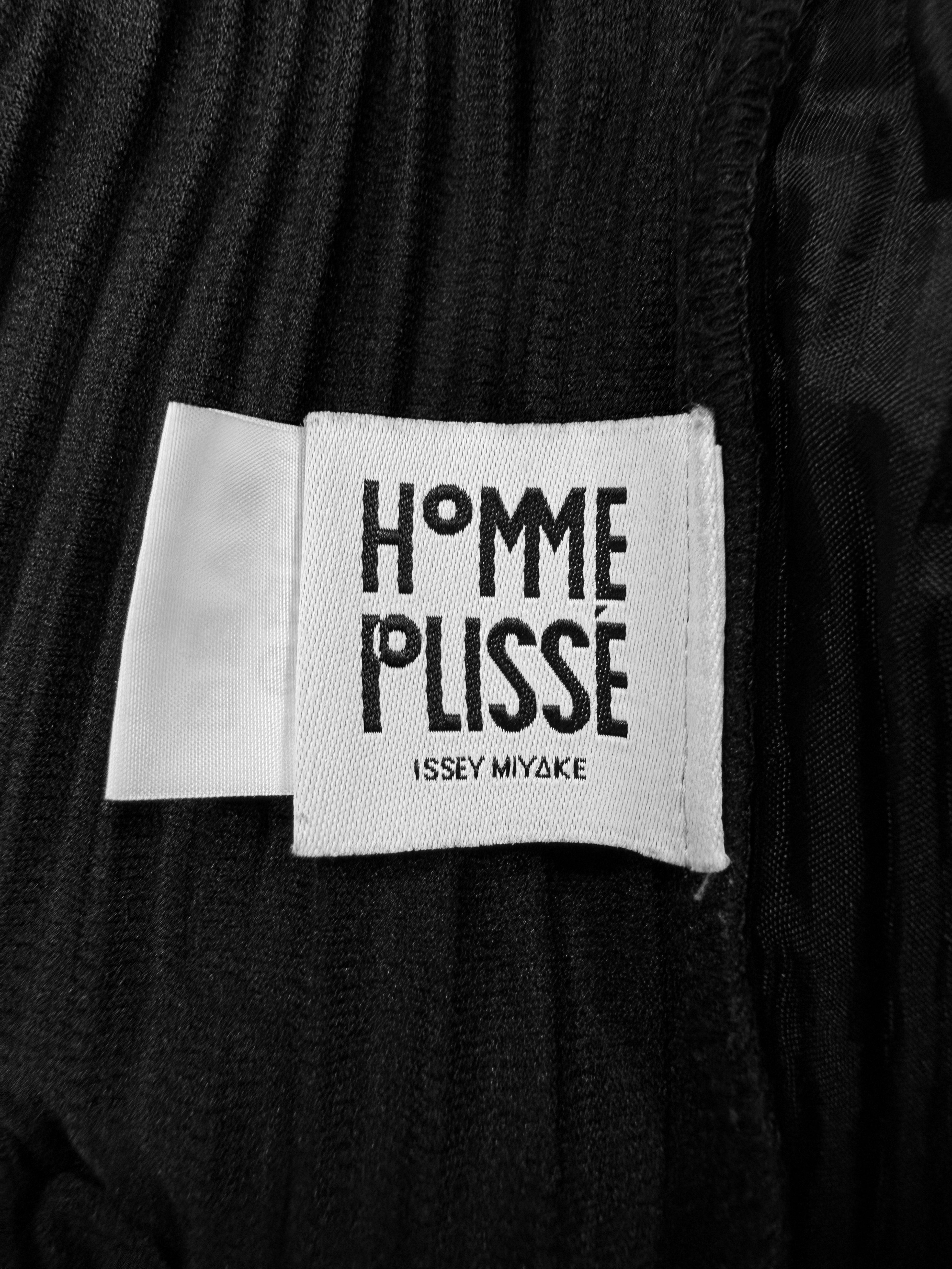 Issey Miyake Homme Plisse Black Pleated Pants