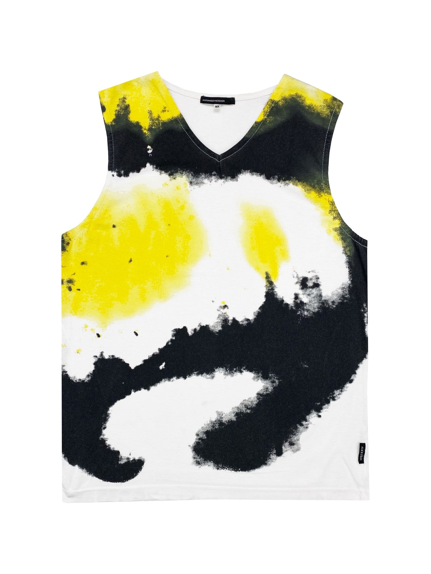 SS99 Alexander McQueen Robotic Spray Paint Neon Tank Top