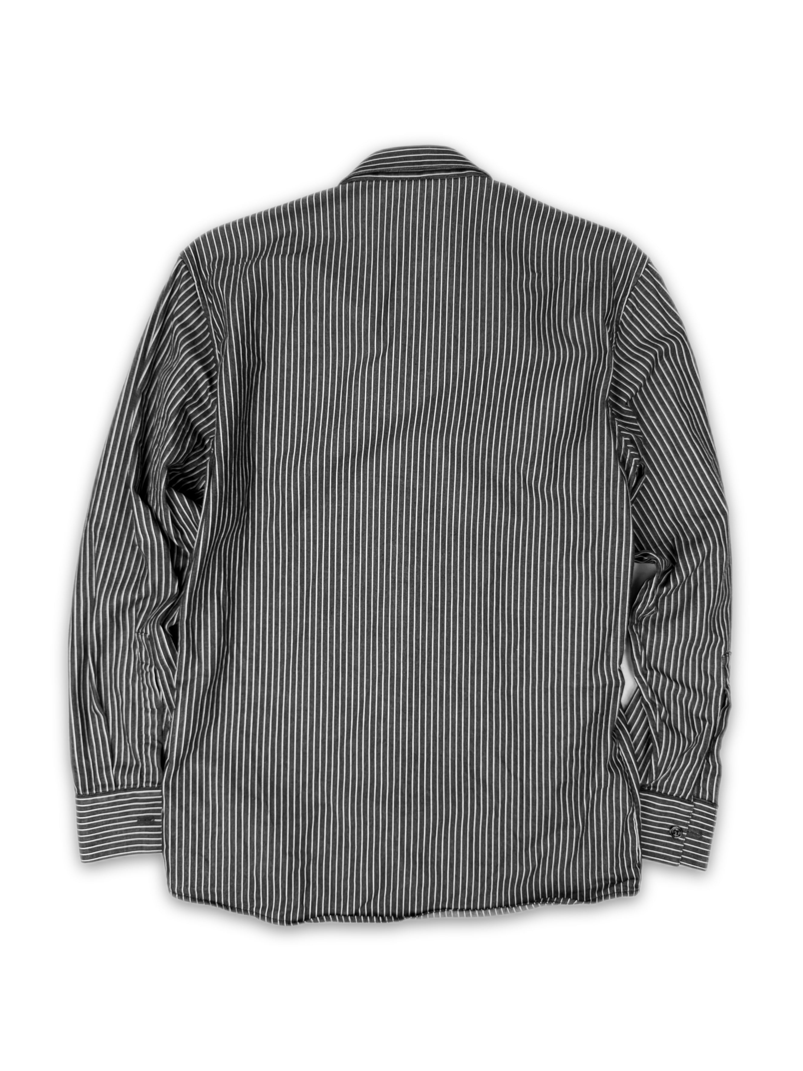 00s Dior Homme Black Pinstripe Button Up Long Sleeve Shirt