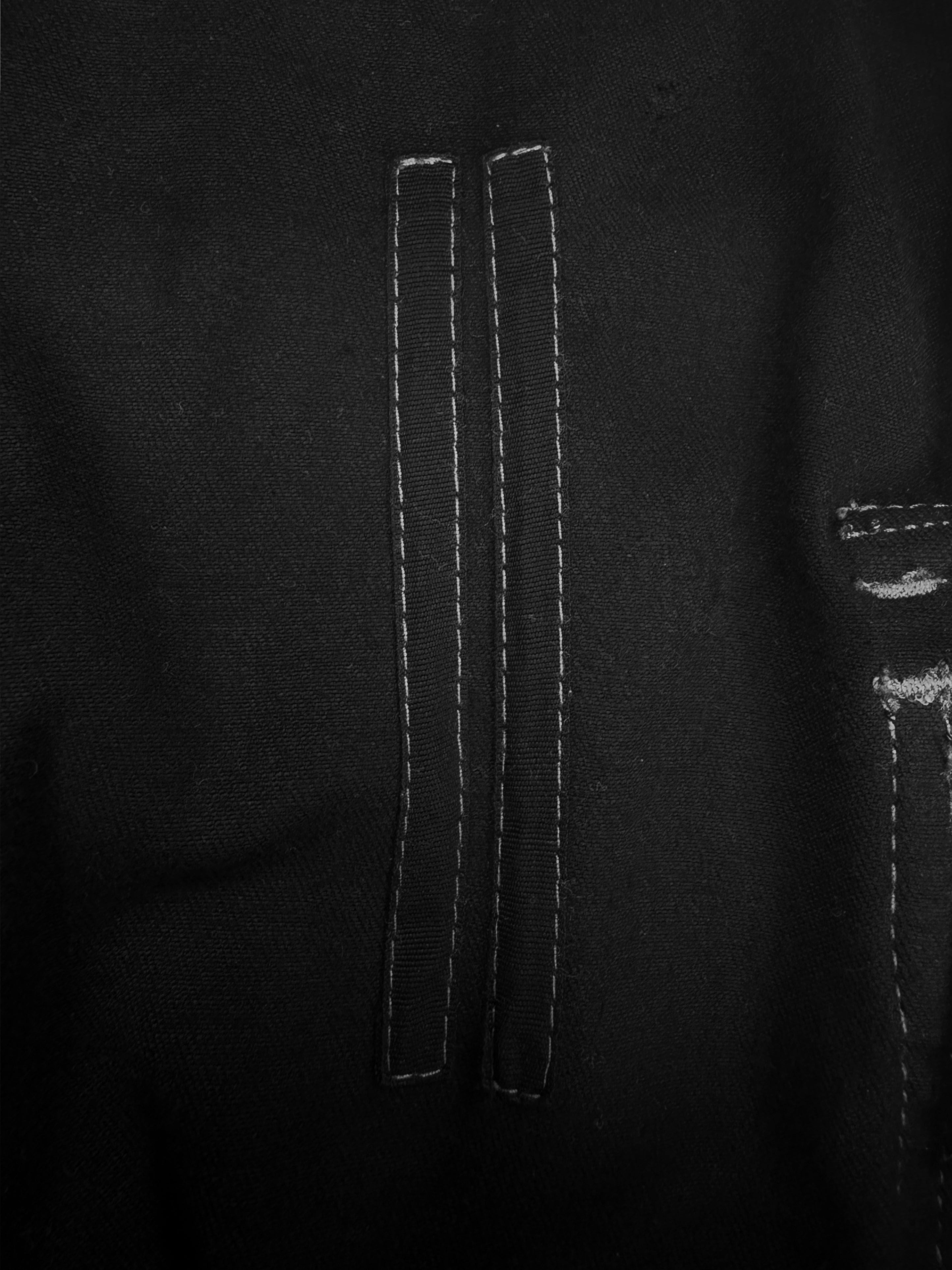 Rick Owens ‘Bauhaus’ Pocket Black 3/4 Length Cropped Pants