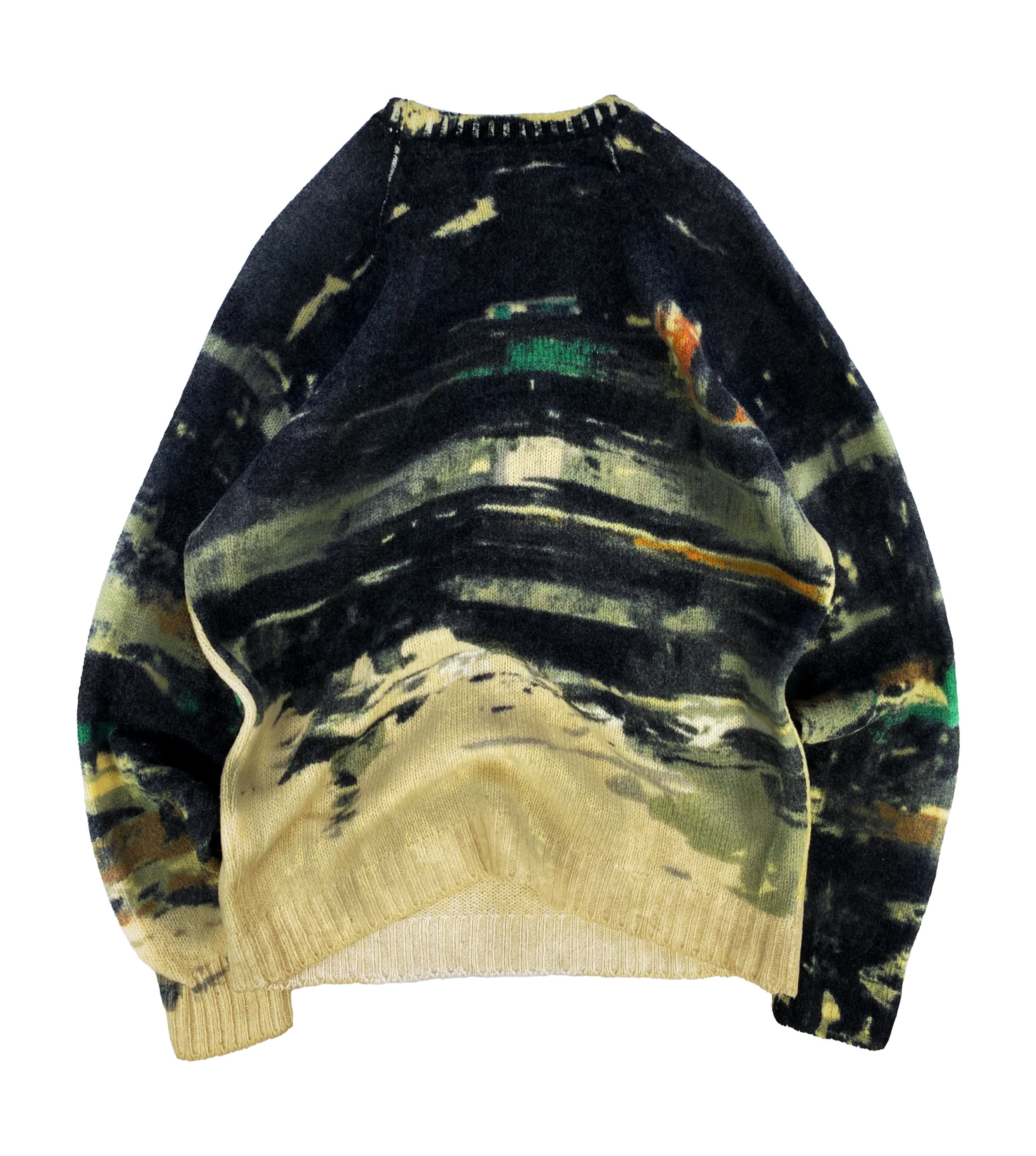 AW17 Prada Shetland ‘Village’ Tonal Wool Knitted Sweater