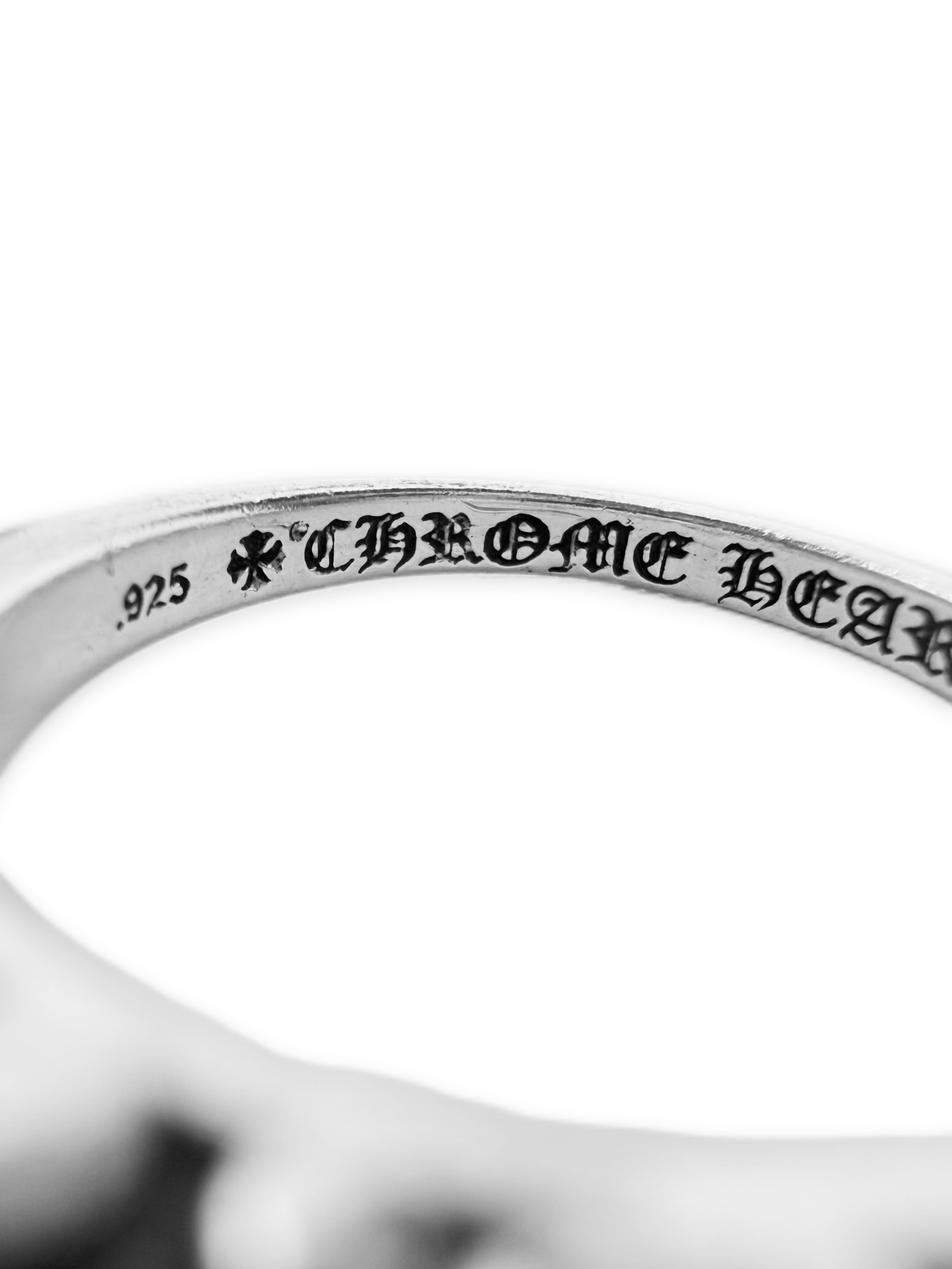 Chrome Hearts Pavé Diamond Factory Set Floral .925 Silver Ring