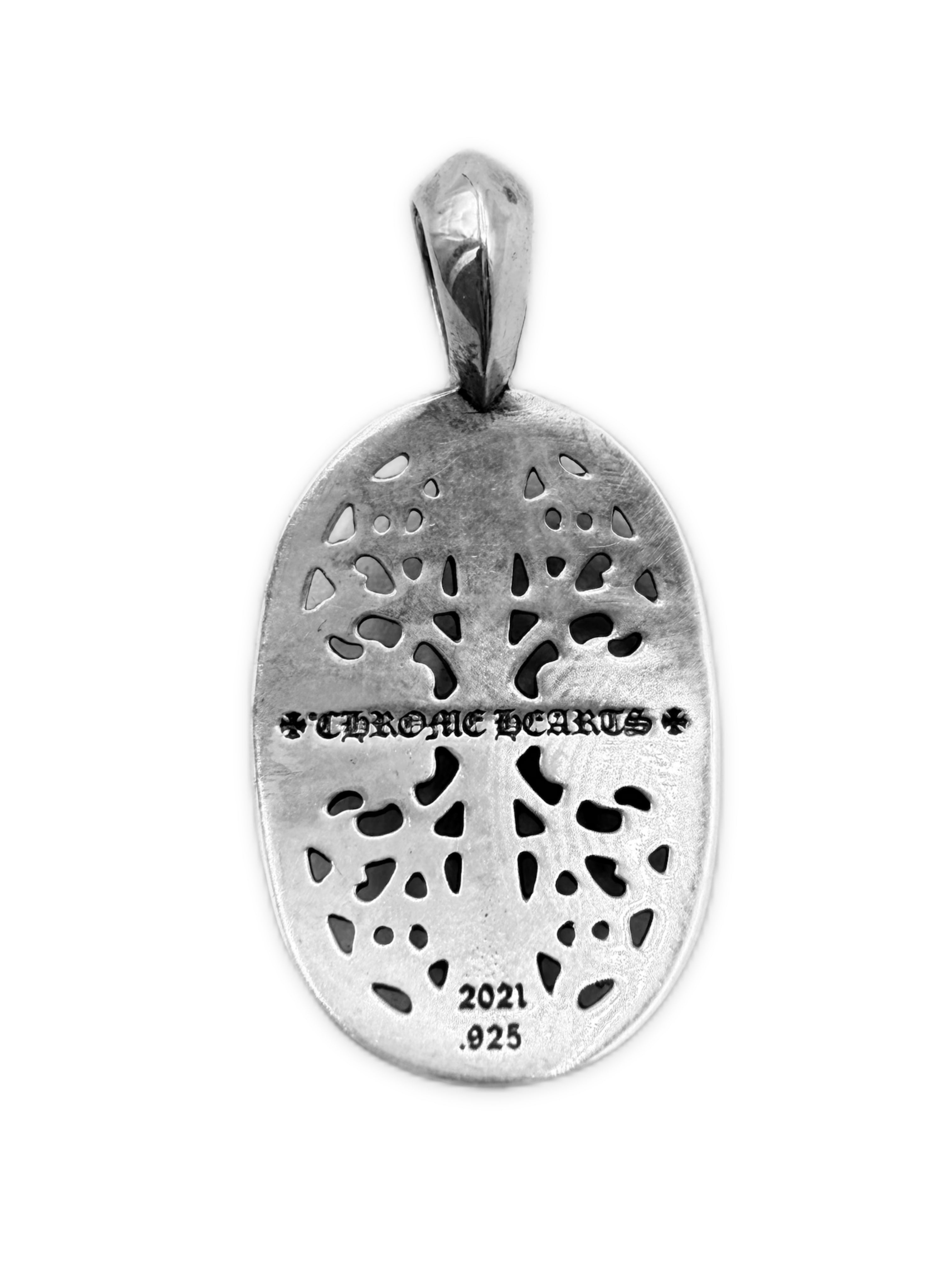 Chrome Hearts Oval Cross .925 Silver Pendant