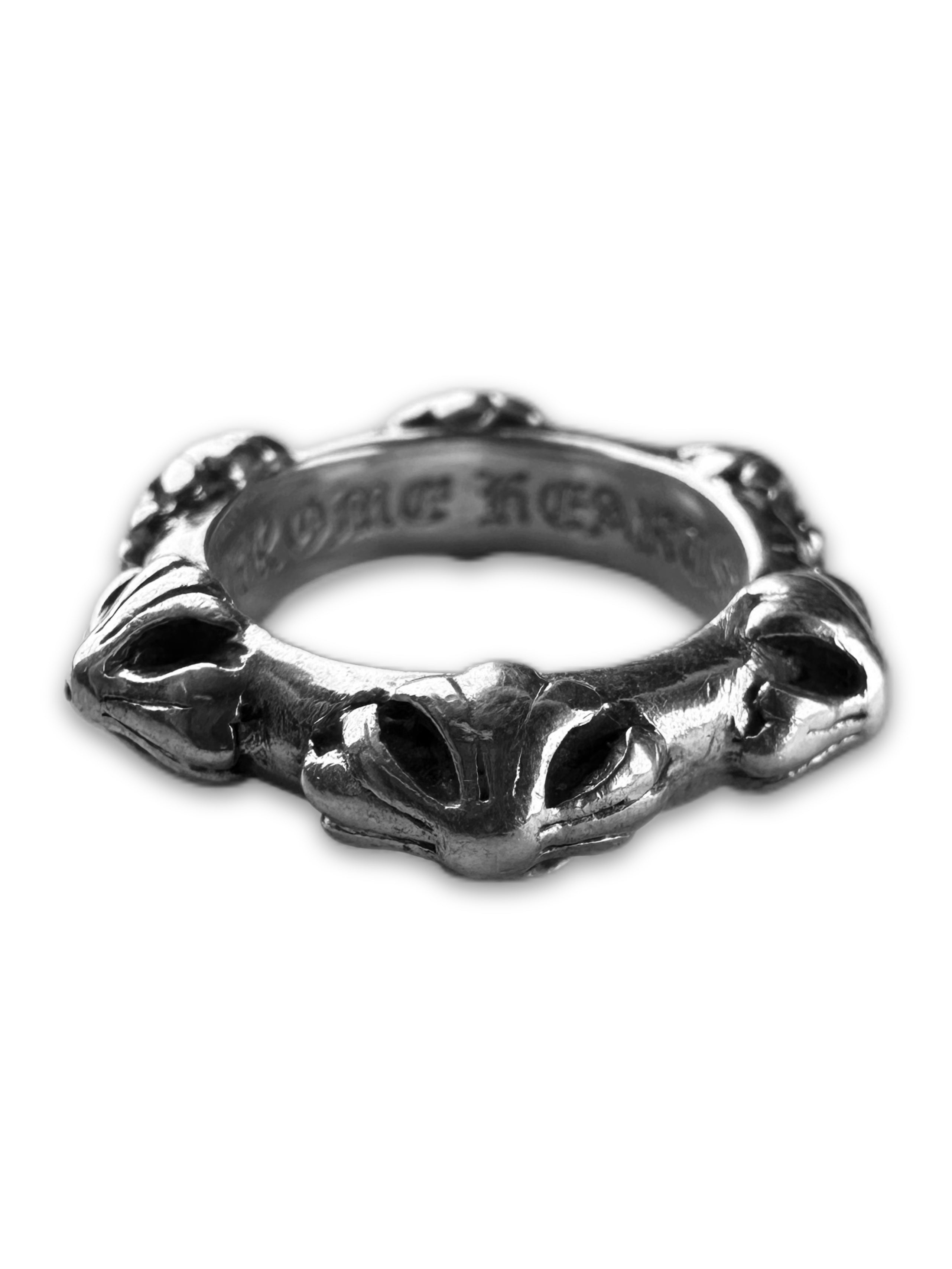 Chrome Hearts ‘Cross’ Band .925 Silver Etched Ring