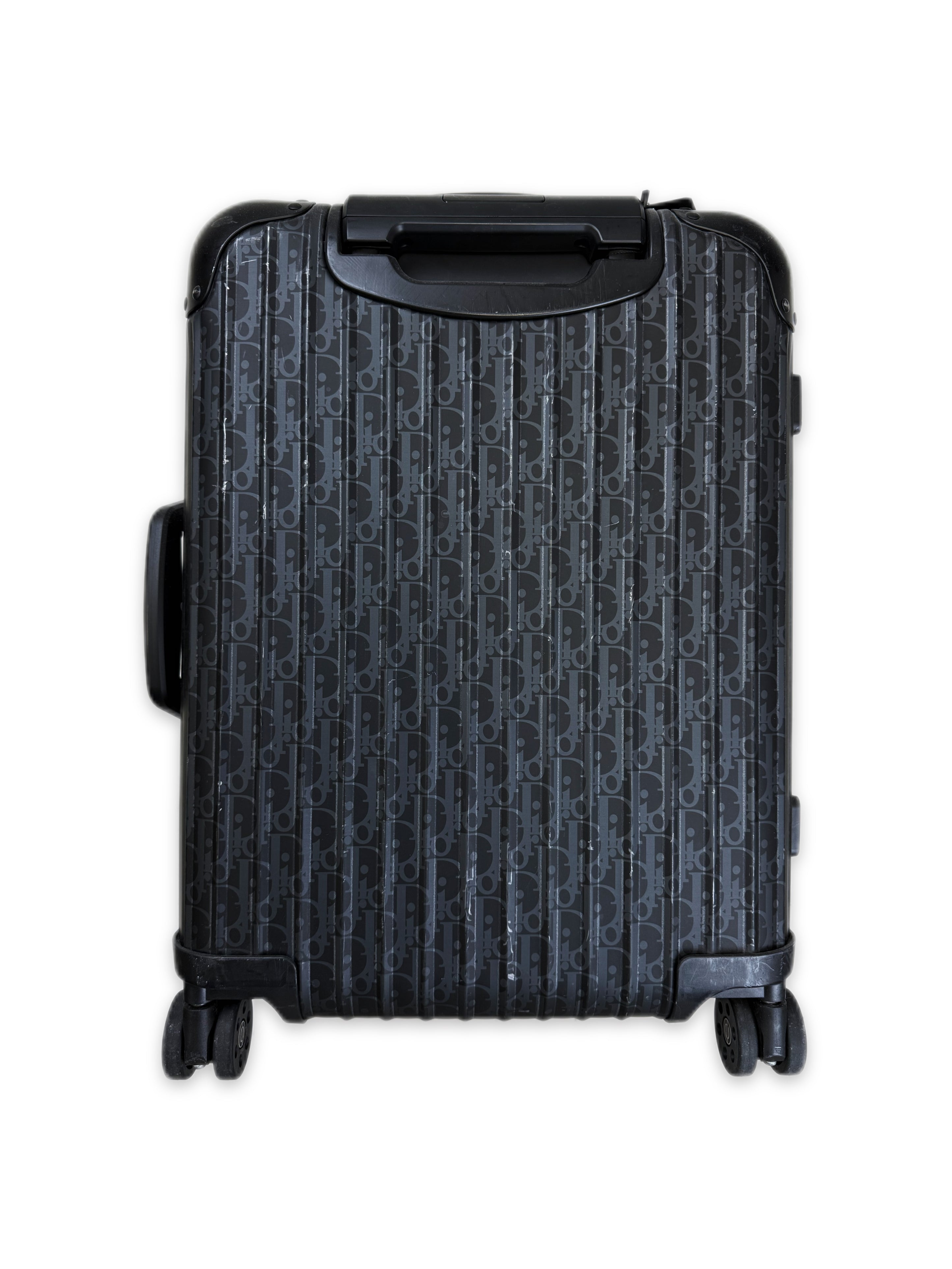 Dior x Rimowa Trotter Monogram Navy Blue Roller Carry On Suitcase