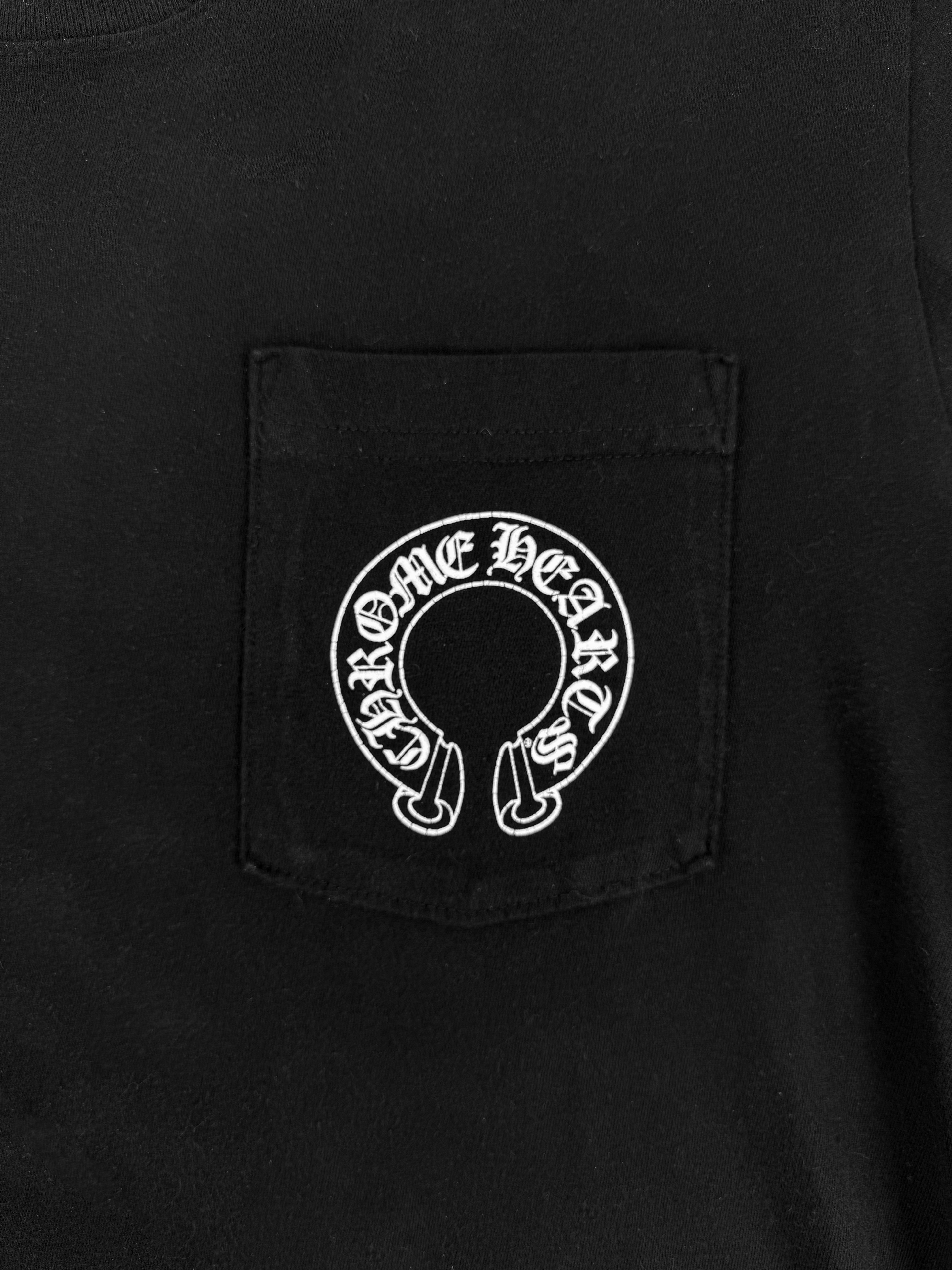 Chrome Hearts Horse Shoe Floral Black Long Sleeve Shirt
