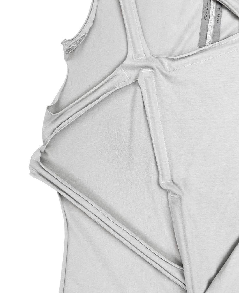 SS19 Rick Owens “Babel” Deformed Aluminum Rod Cut Out Tank Top