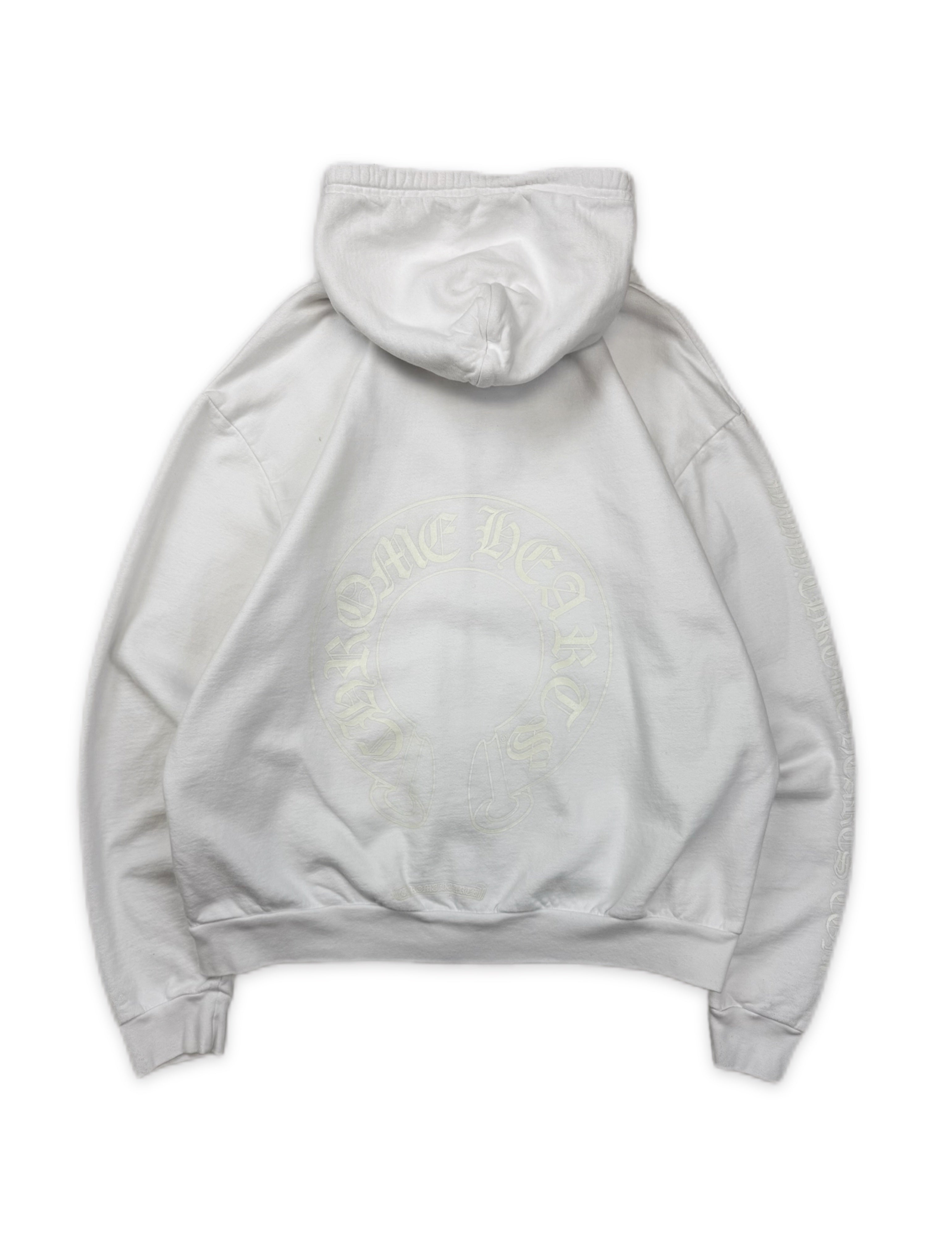 Chrome Hearts Glow in the Dark Dagger Zip Horseshoe Hoodie
