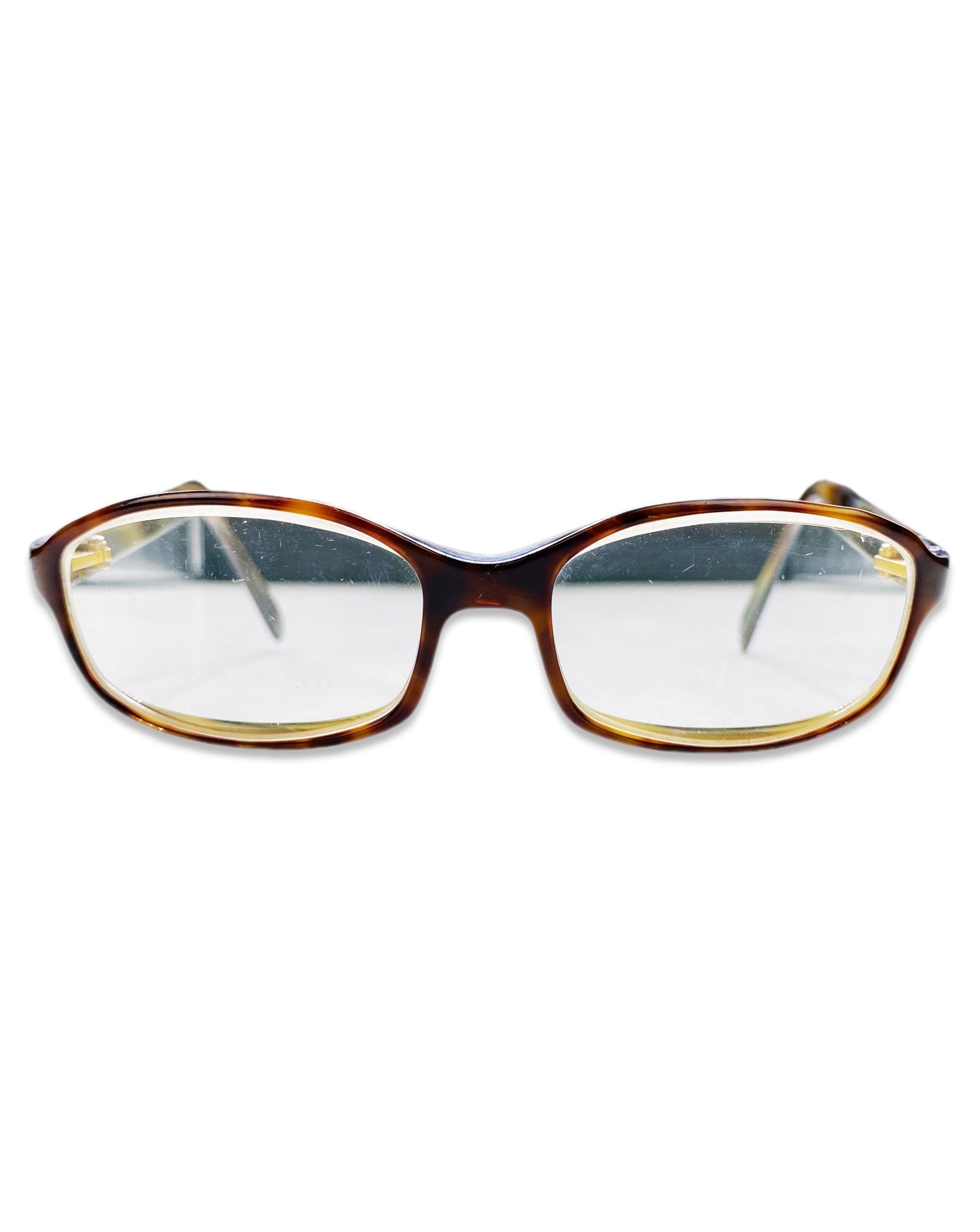Gucci Ombré Boxy Rectagular Frame Metallic Glasses