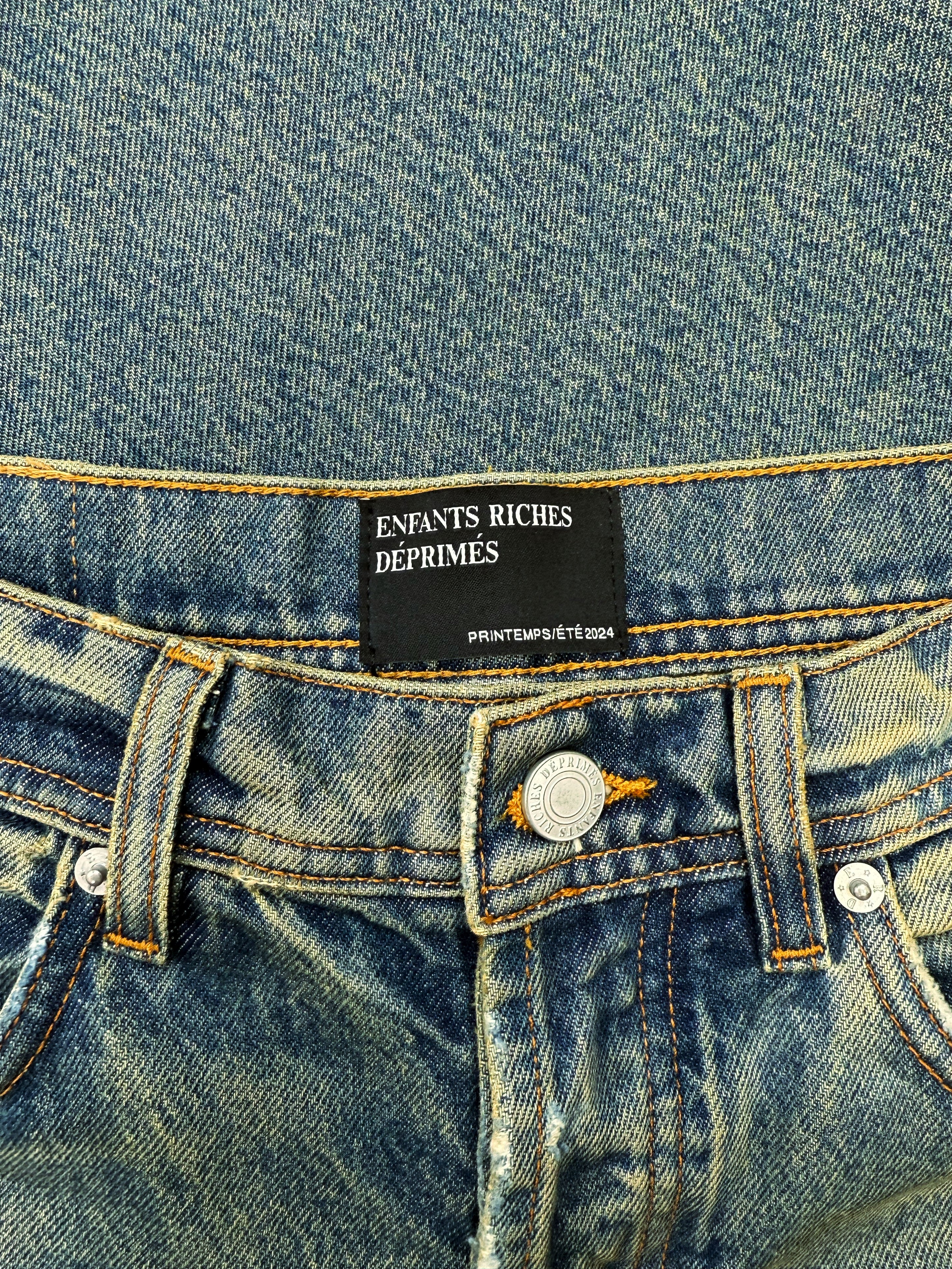 SS24 Enfants Riches Deprimes ‘Corpse Pose’ Sand Wash Denim