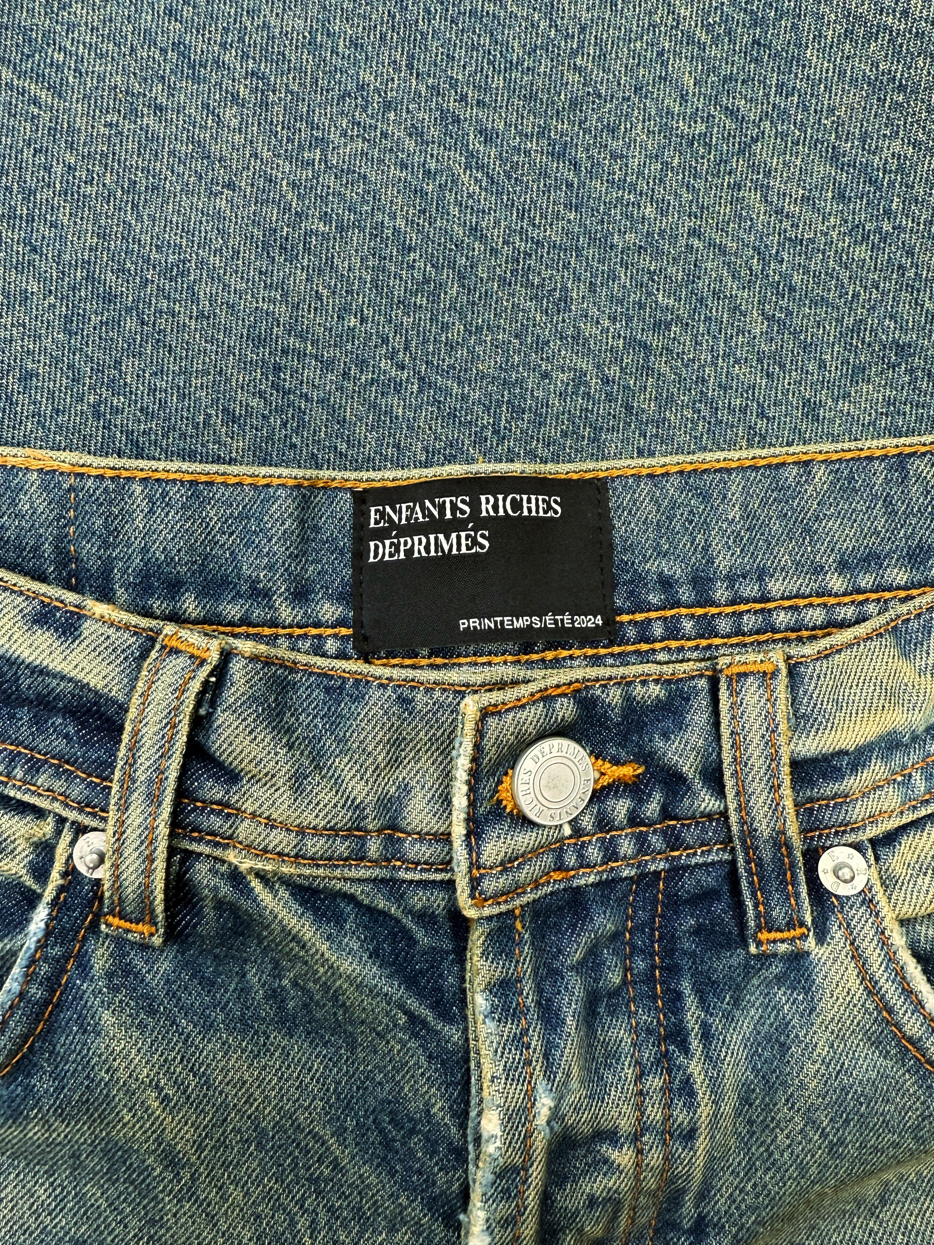 SS24 Enfants Riches Deprimes ‘Corpse Pose’ Sand Wash Denim