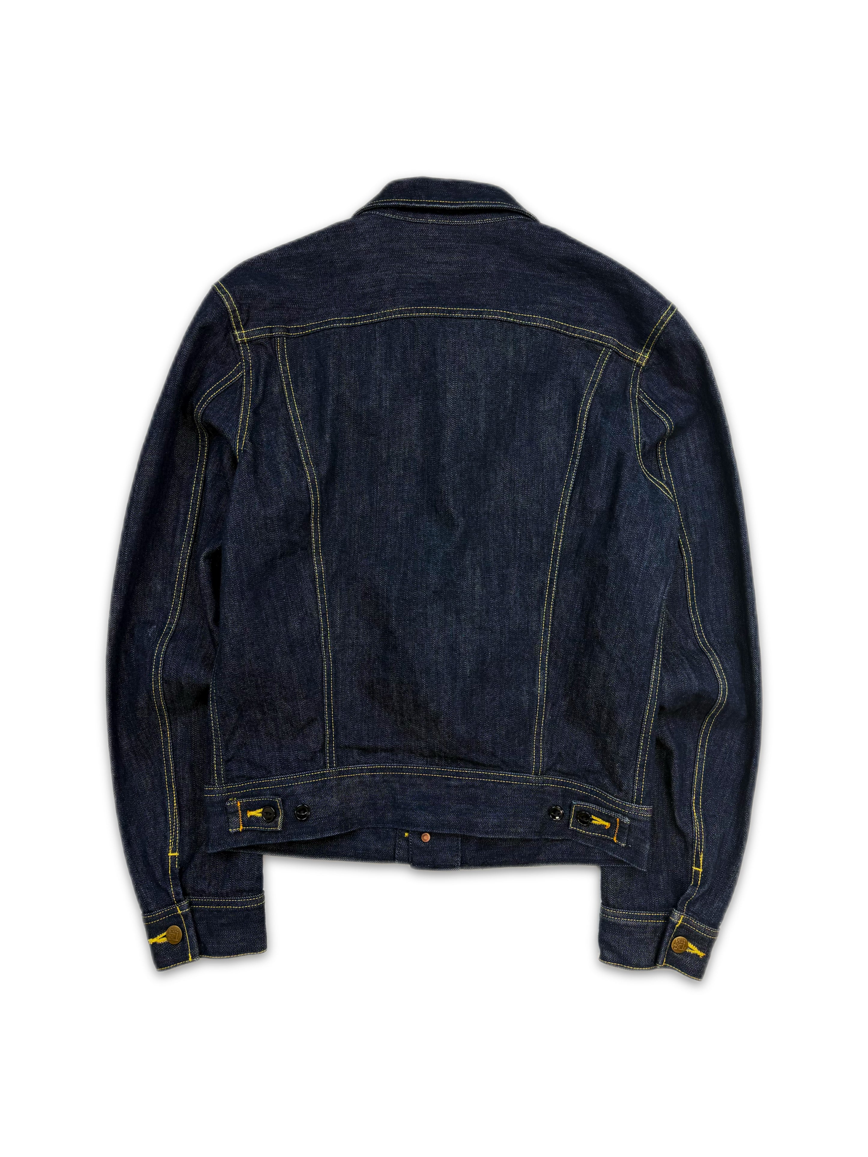 Kapital Contrast Stitch Dark Wash Blue Denim Jacket