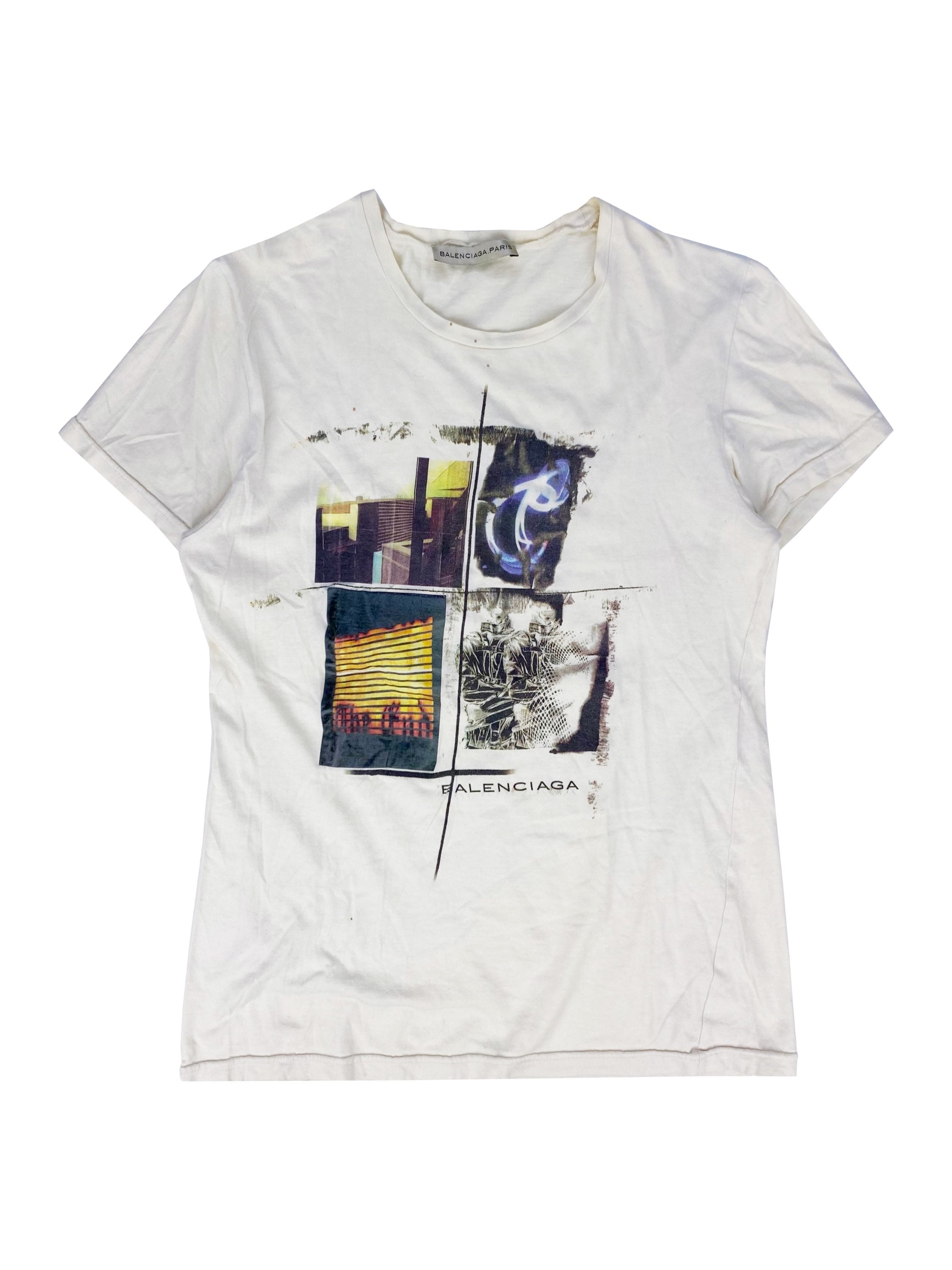 Balenciaga Paris ‘The End’ Graphic White T-Shirt